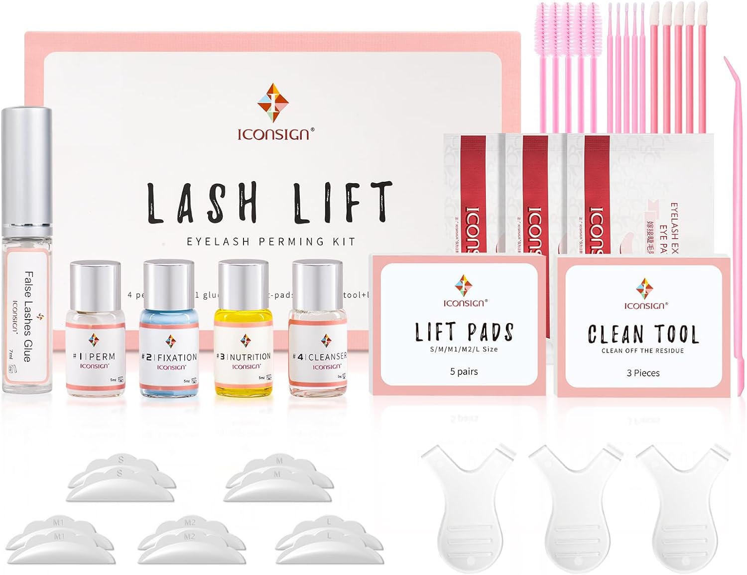 ICONSIGN Lash Lifting Kit Eyelash Perm Kit Upgraded Version Lash Curling, Effect...