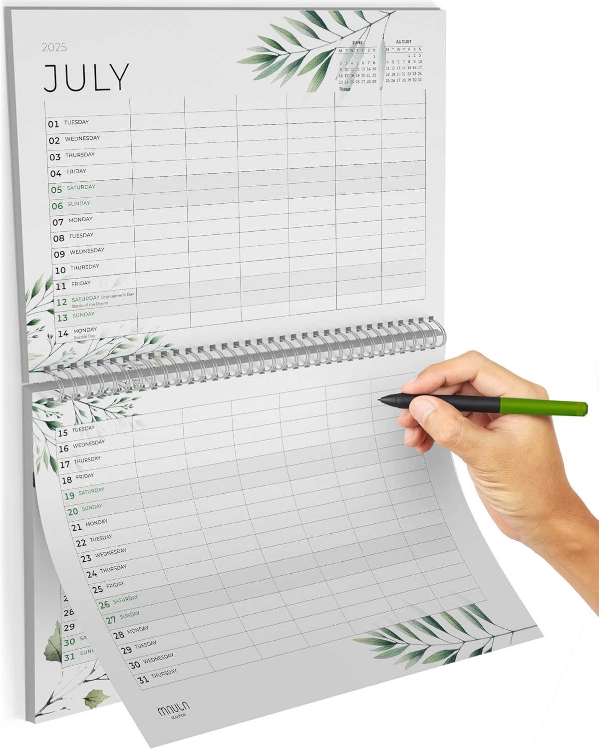 Wall Calendar 2025 - Minimalist Calendar 2025 - Family Planner January to Decemb...