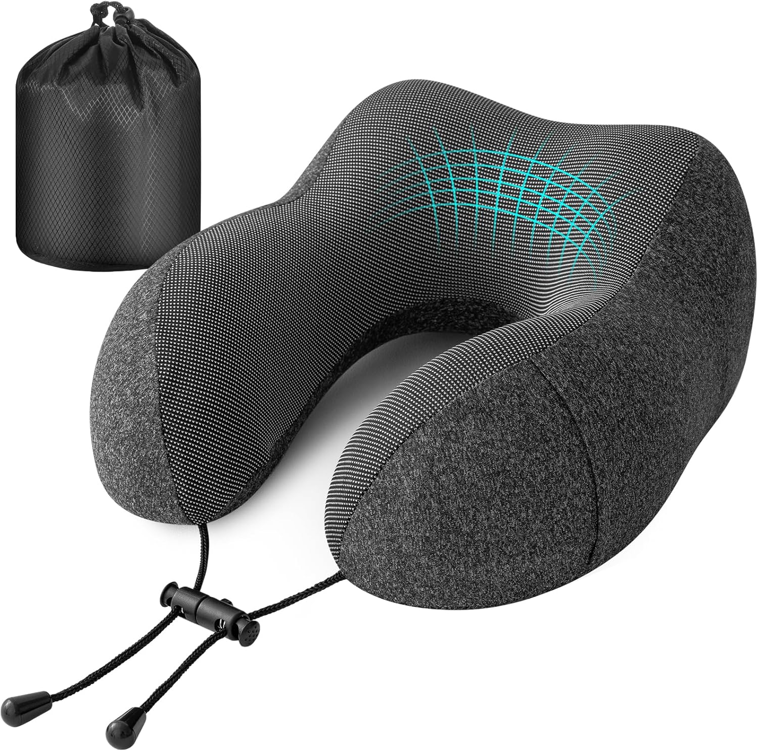 Jiancrate Travel Pillow for Airplane, Neck Pillow for Travel, Memory Foam Travel...