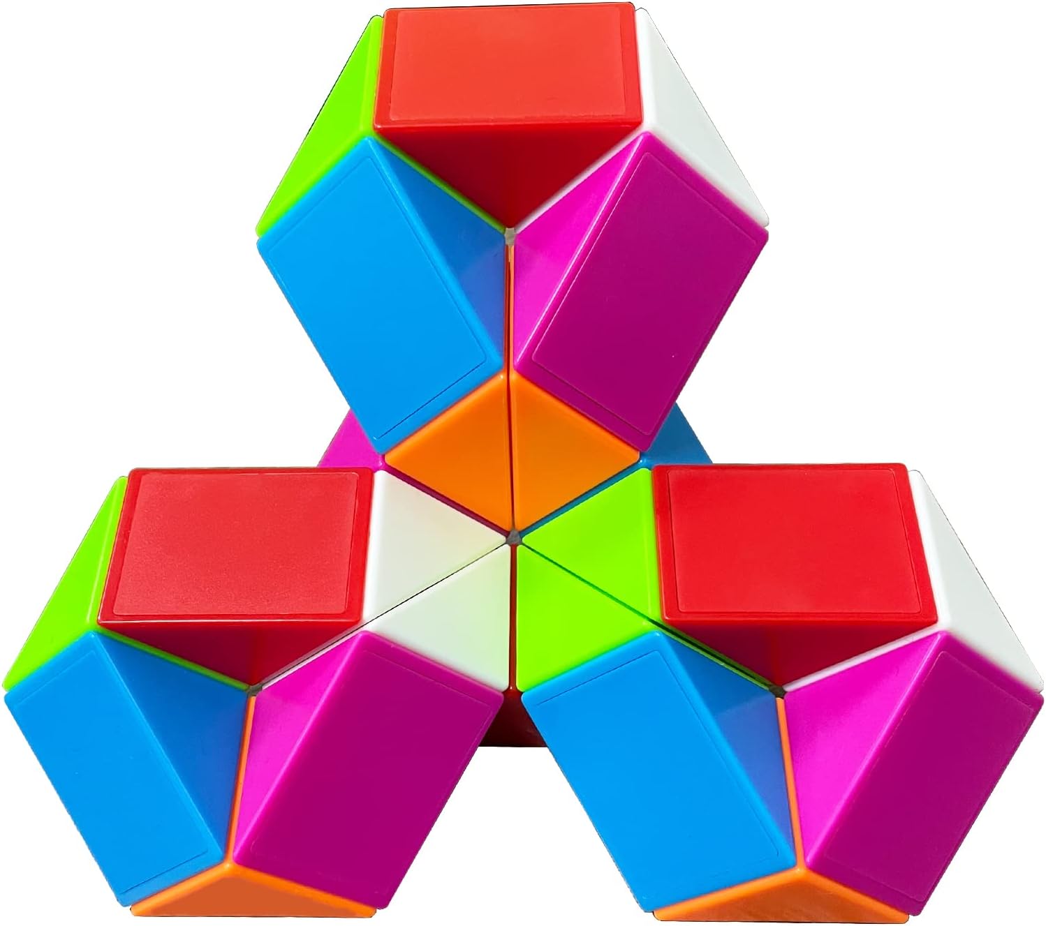 EACHHAHA 24Parts Magic Snake Puzzle-Magic Snake Cube,Snake twist toys, Brain Tea...