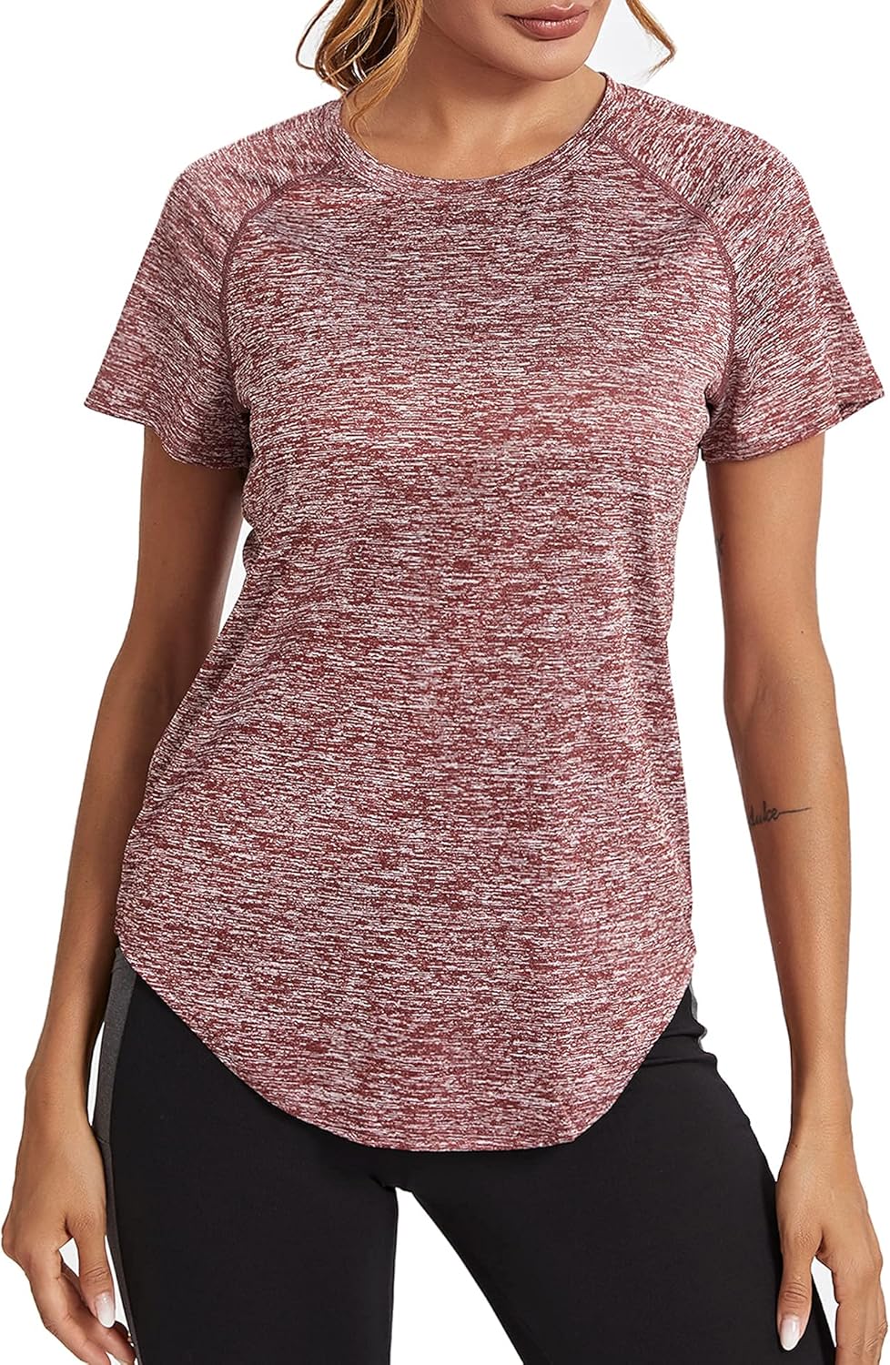 Wayleb Women's Gym Tops Ladies Sports T-Shirt, Workout Yoga Tops for Women, Basi...