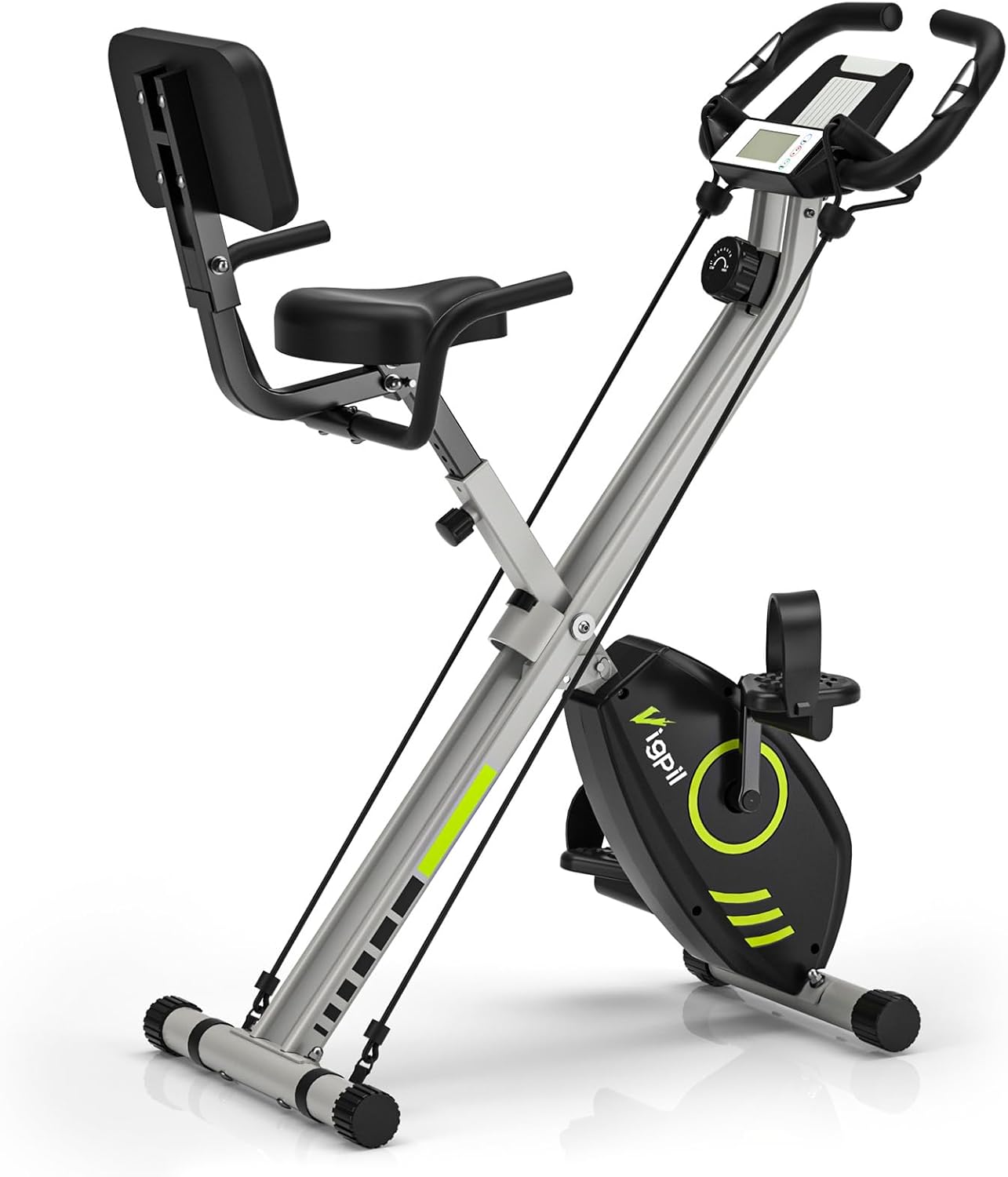 Wenoker Exercise Bike Folding with Magnetic Resistance, LCD Display, Device Hold...