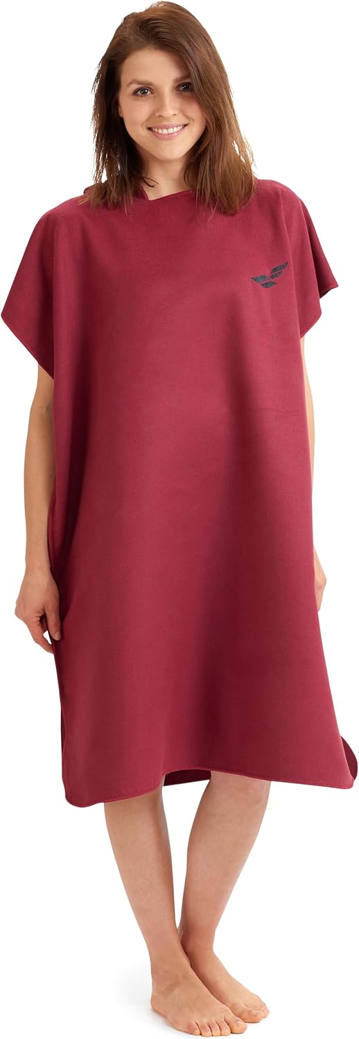 Fit-Flip Changing Robe - Towel Poncho Adult - Microfibre Swim and Surf Poncho -...