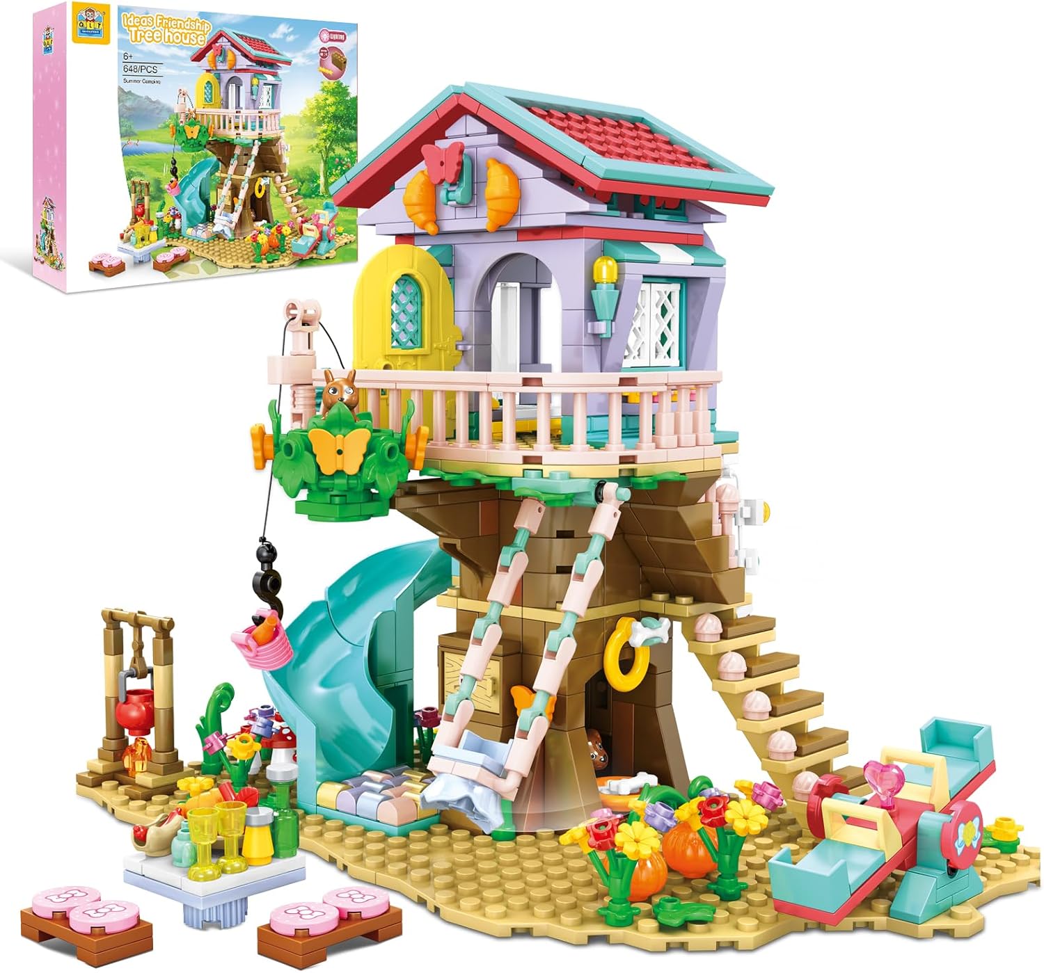 QLT QIAOLETONG Ideas Friends Tree House Compatible with Lego ideas Construction...