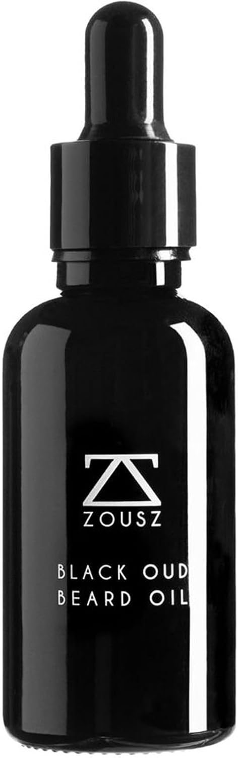 ZOUSZ Black Oud Beard Oil for Men, Beard Moisturizer & Conditioner, Non-Greasy M...