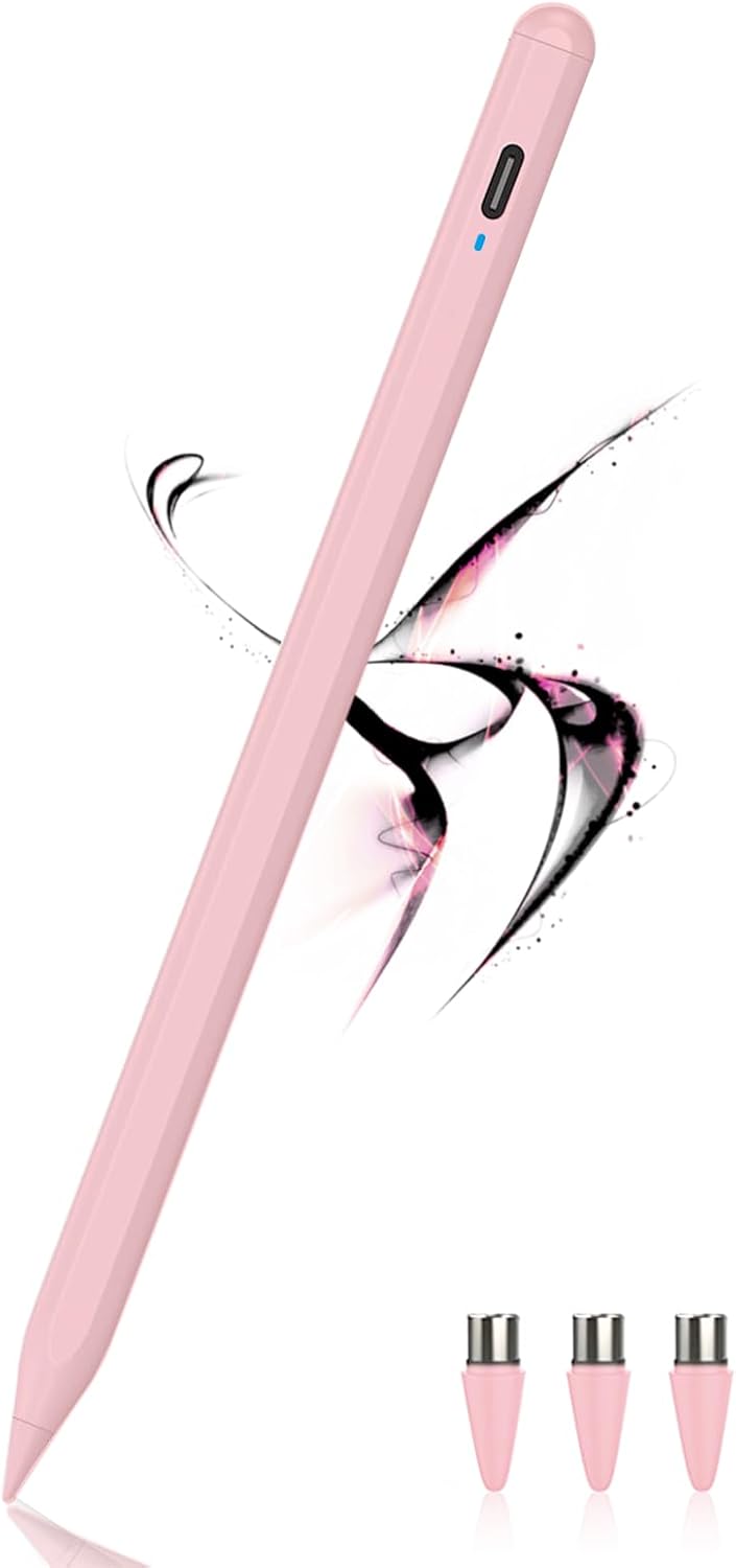 Stylus Pen for Touch Screens POM Tip Magnetic Tablet Pen Type-C Tablet Stylus Pe...