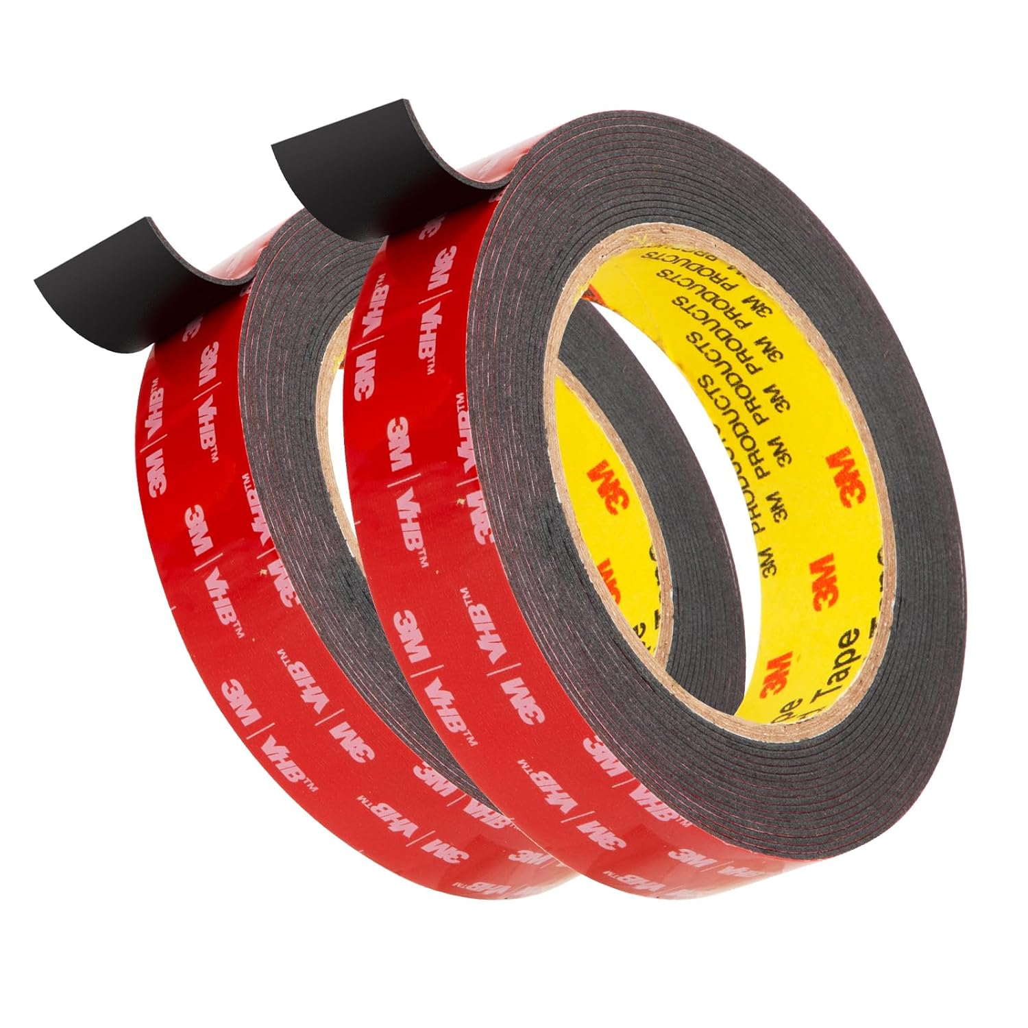 Bulina Double Sided Mounting Tape 25mm x 4.7m 0.6mm Thick Black 2 Pack 5925 VHB...