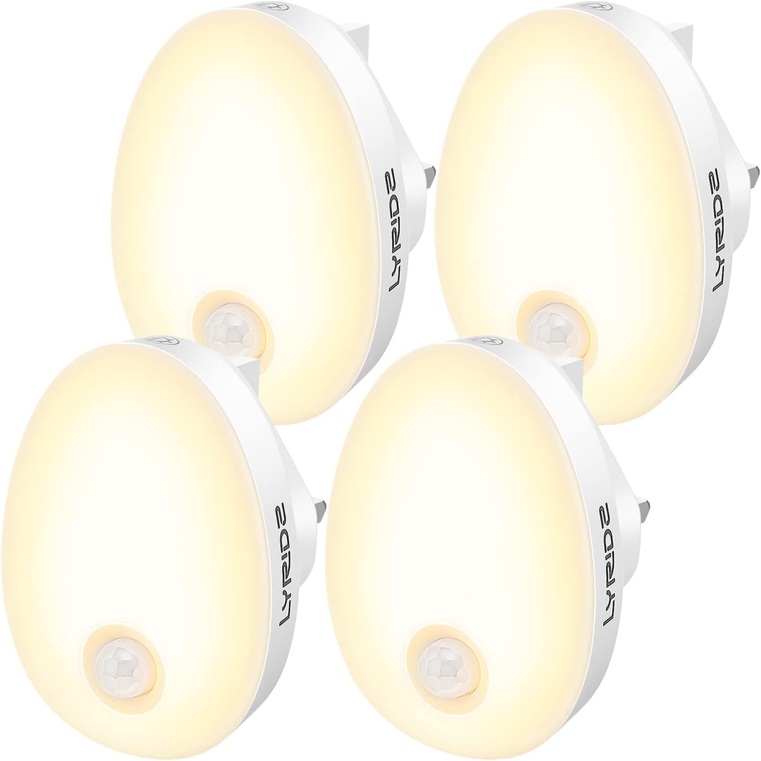 Lyridz LED Night Light Plug in Wall, Motion Sensor Night Lights, Smart Auto on/O...