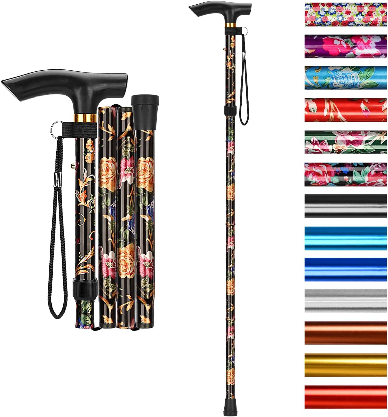 supregear Walking Stick - Adjustable Folding Walking Sticks for Women and Men -...