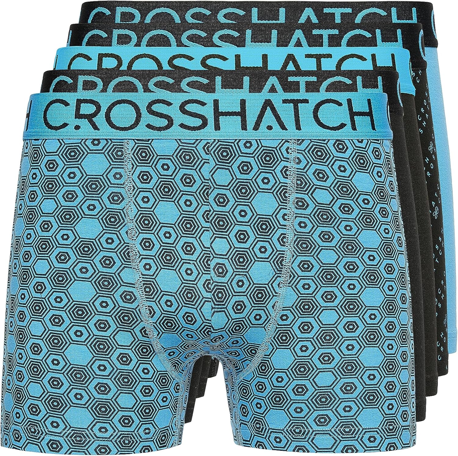 Crosshatch Men's (5 Pack) Multipacked Boxer Shorts, Men's Multi-Color Boxer, Men...