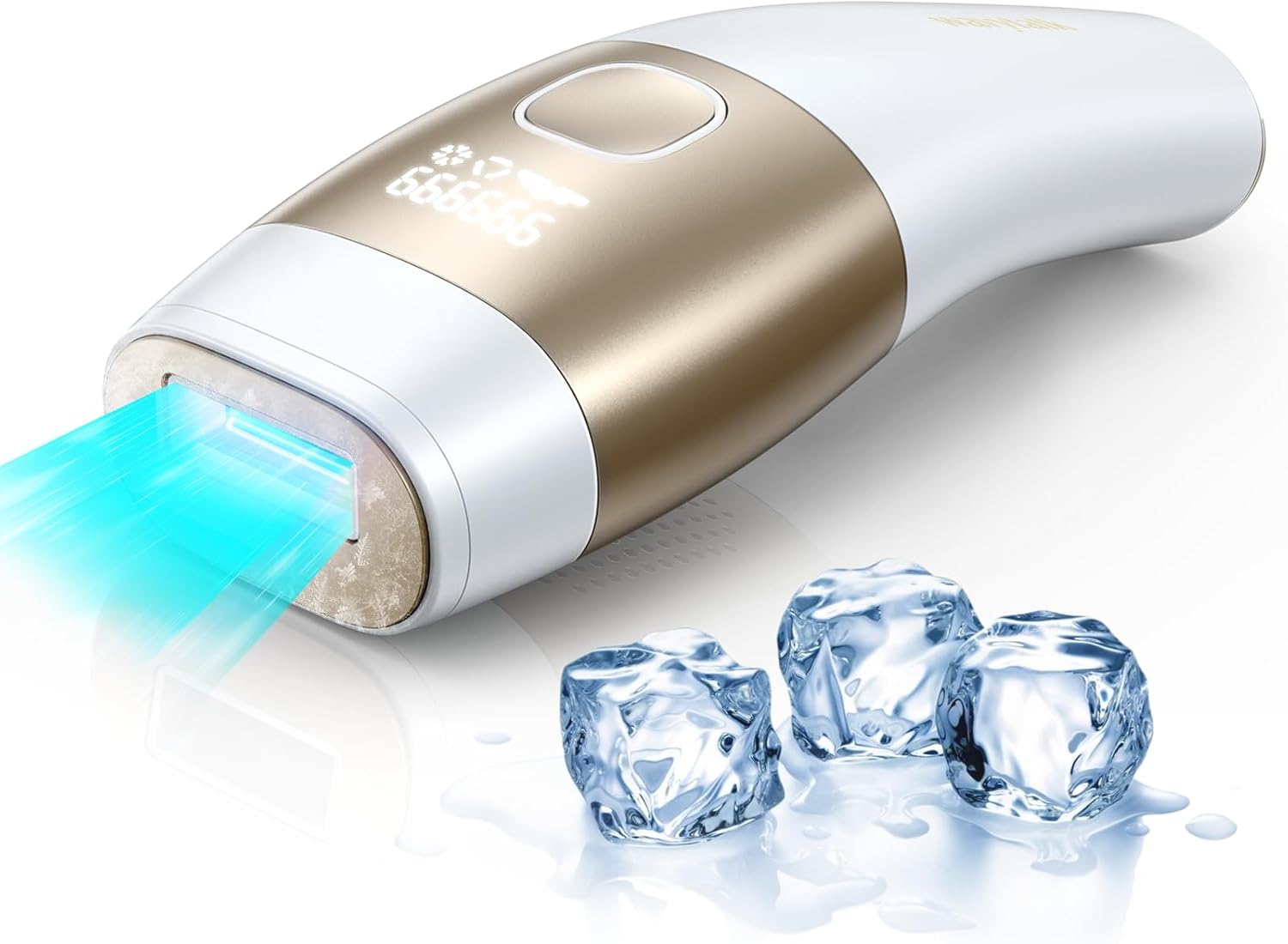 Wavytalk Laser Hair Removal Device,Painless Ice Cooling IPL Hair Removal,Max 24J...
