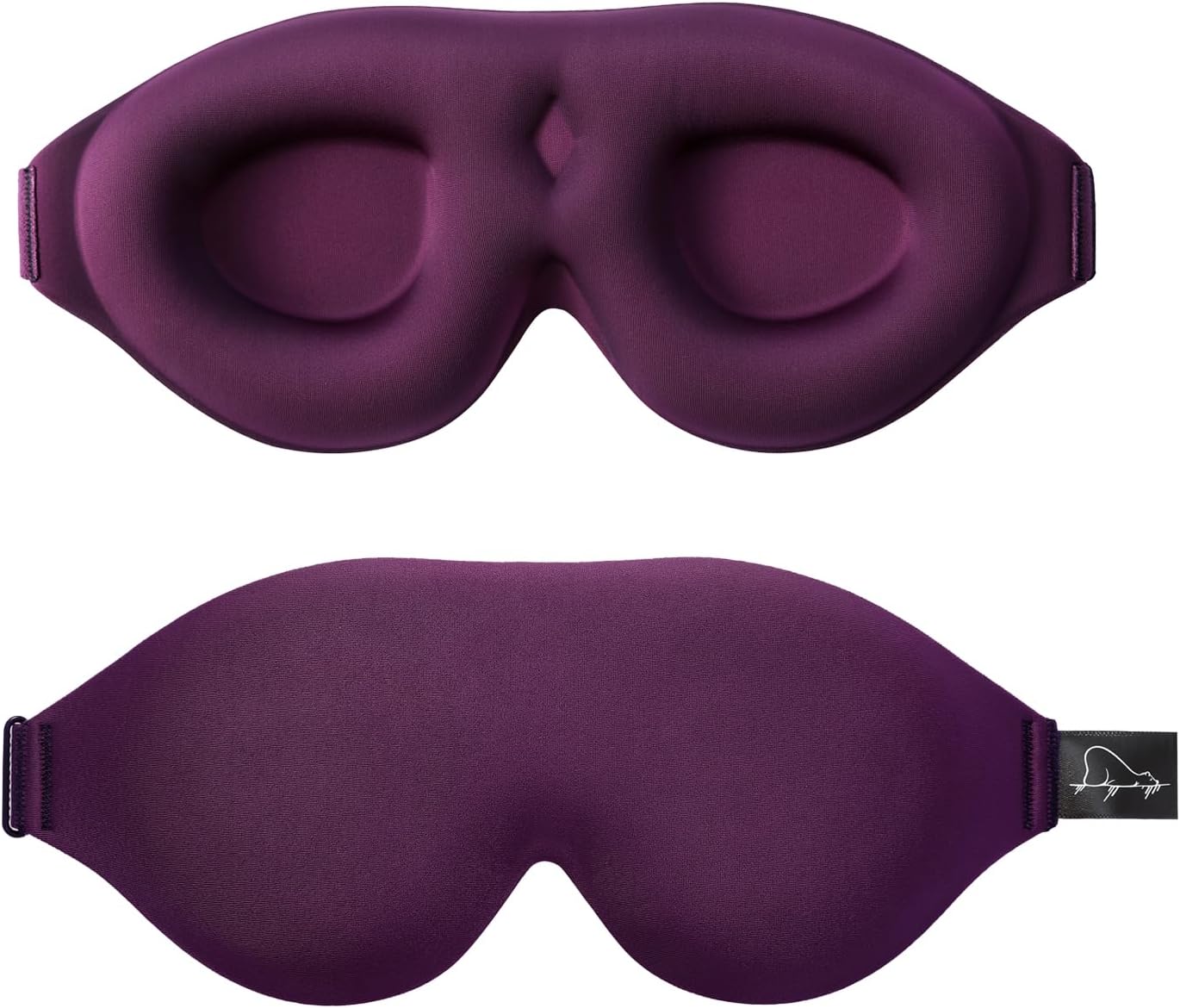 ALASKA BEAR 100% Blackout Sleep Mask for Women and Men, 3D Pillowy Soft Light Bl...