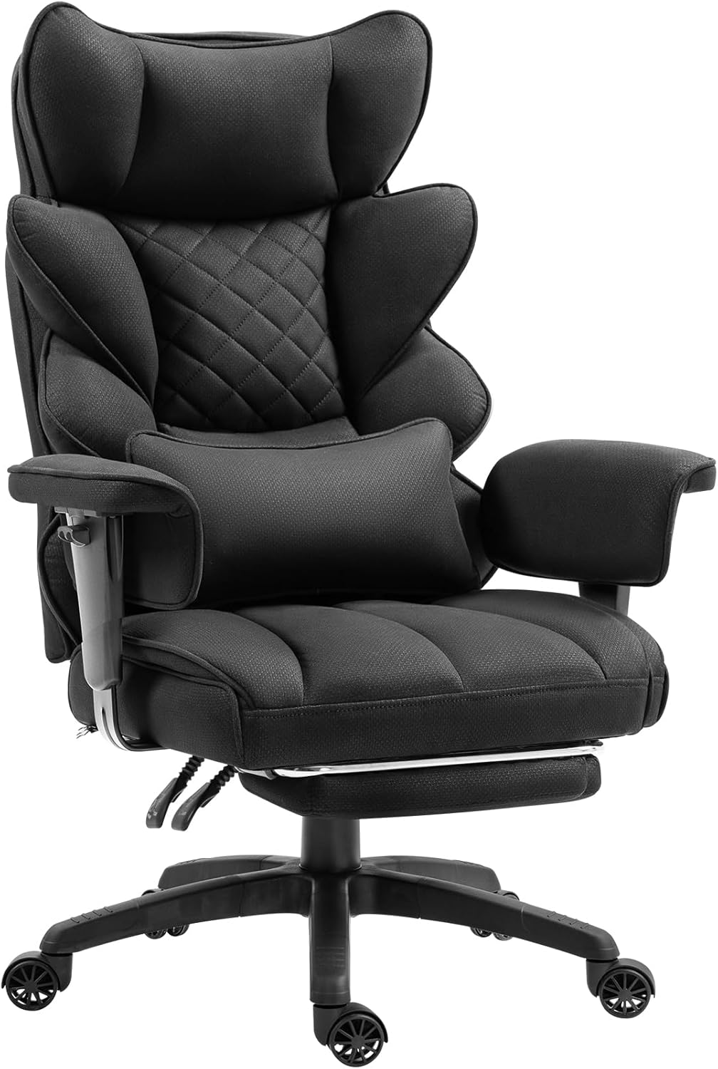 Dowinx Big and Tall Office Chair with Pocket Spring Cushion and Lumbar Support,H...