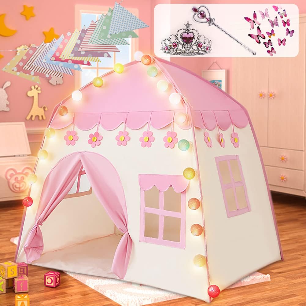 Labeol Princess Castle Play Tent Large Kids Play House for Indoor and Outdoor wi...