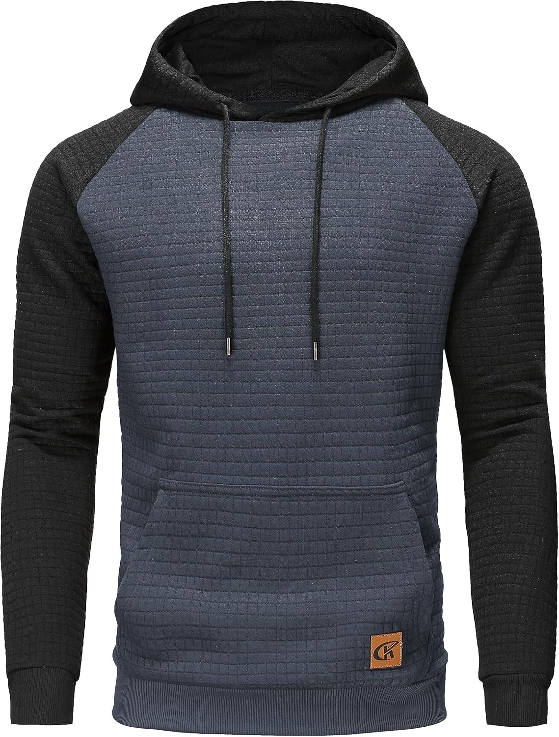 YuKaiChen Men's Hoodies Pullover Hooded Sweatshirts Long Sleeve Patchwork Plaid...
