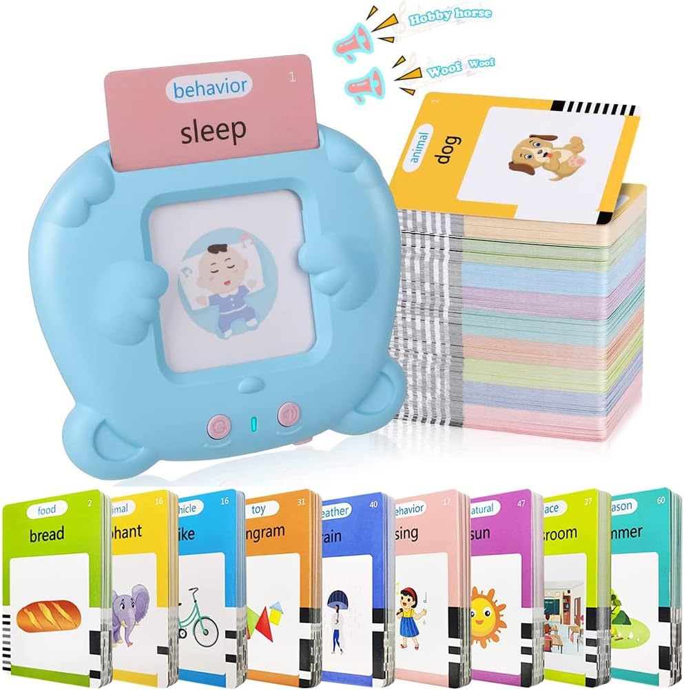 Topfree 510 Words Alphabet Talking Flash Cards for 2-7 Years Toddlers, Education...