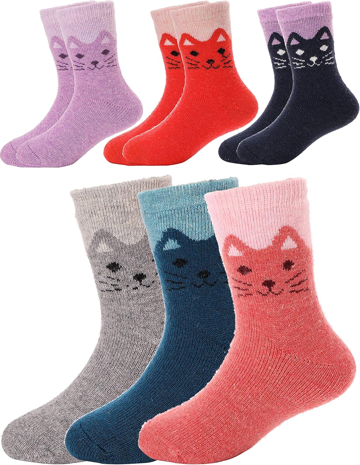 Sandsuced Kids Merino Wool Thermal Warm Socks for Walking Boys Girls Toddlers Wi...
