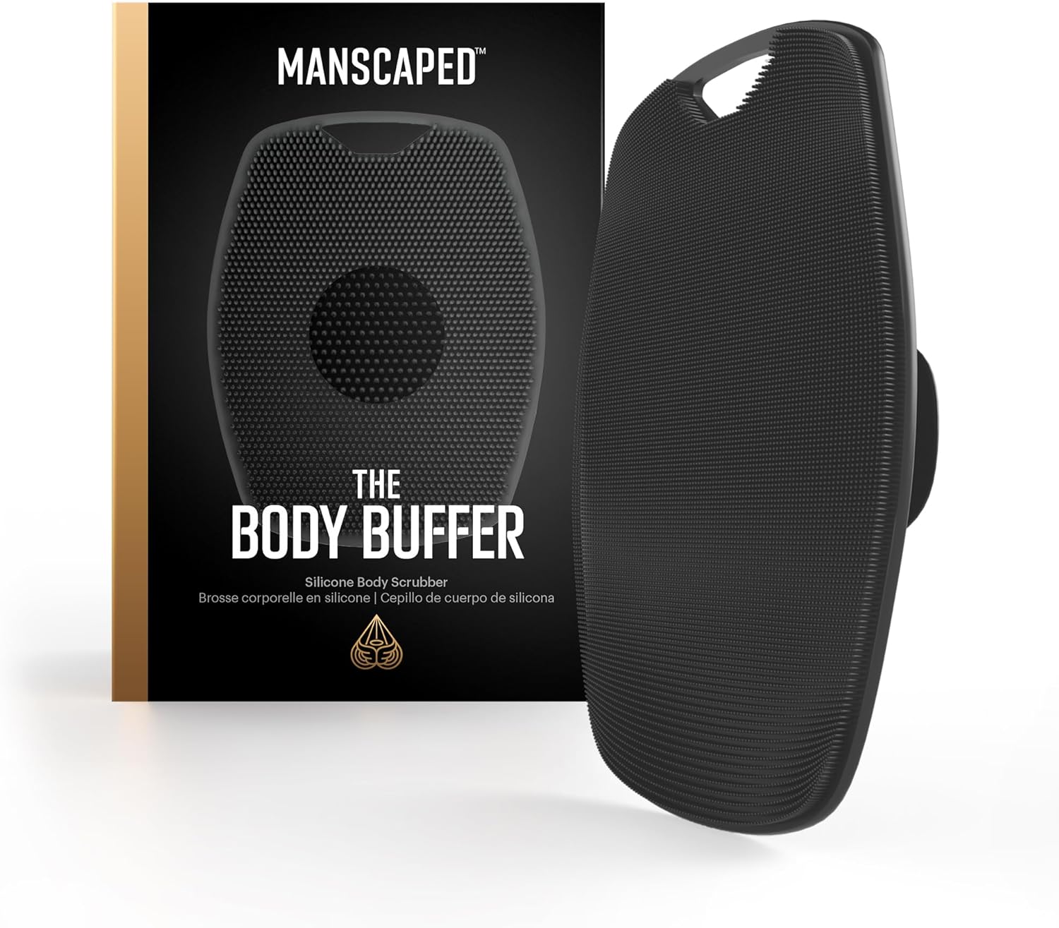 MANSCAPED® The Body Buffer Premium Silicone Scrubber for Nourishing, Cleaning &...