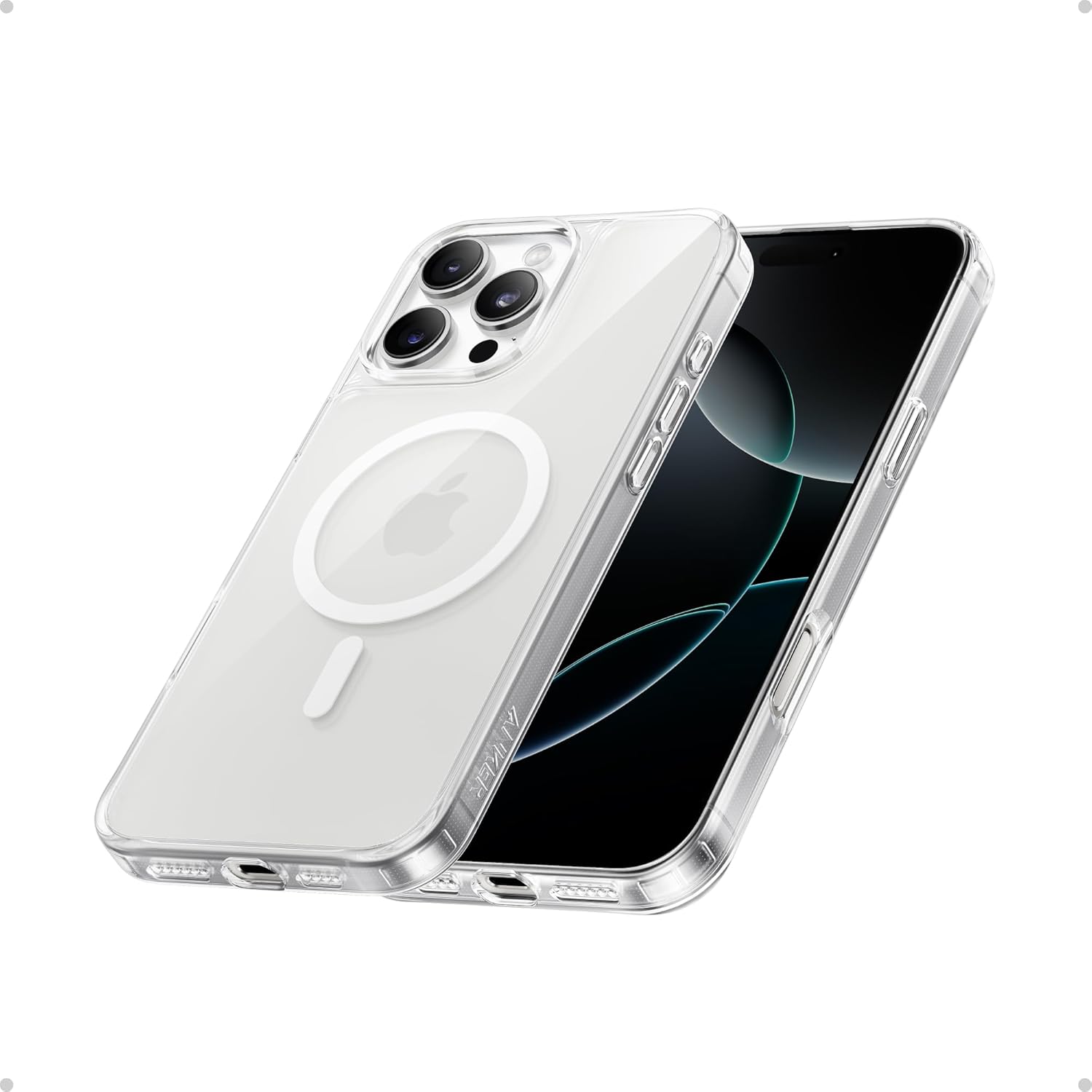 Anker MagGo Clear Magnetic Phone Case for iPhone 16 Pro, Ultra-Slim and Durable...