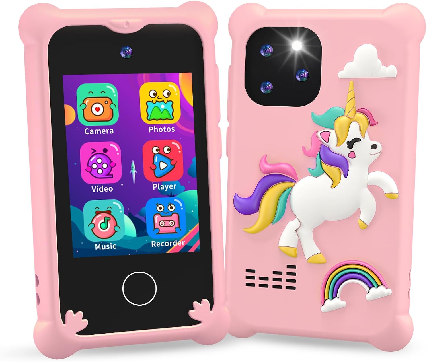Kids Phone for Girls, Christmas Birthday Presents Gifts for 3 4 5 6 7 8 years ol...