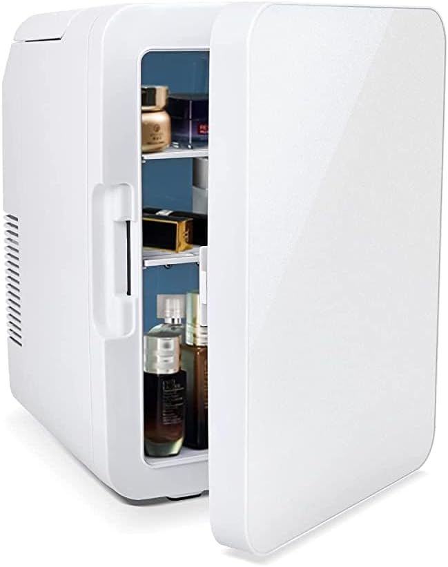 ARTETHYS Mini Fridge for Bedrooms 10L Car Fridge Mini Refrigerator with System C...