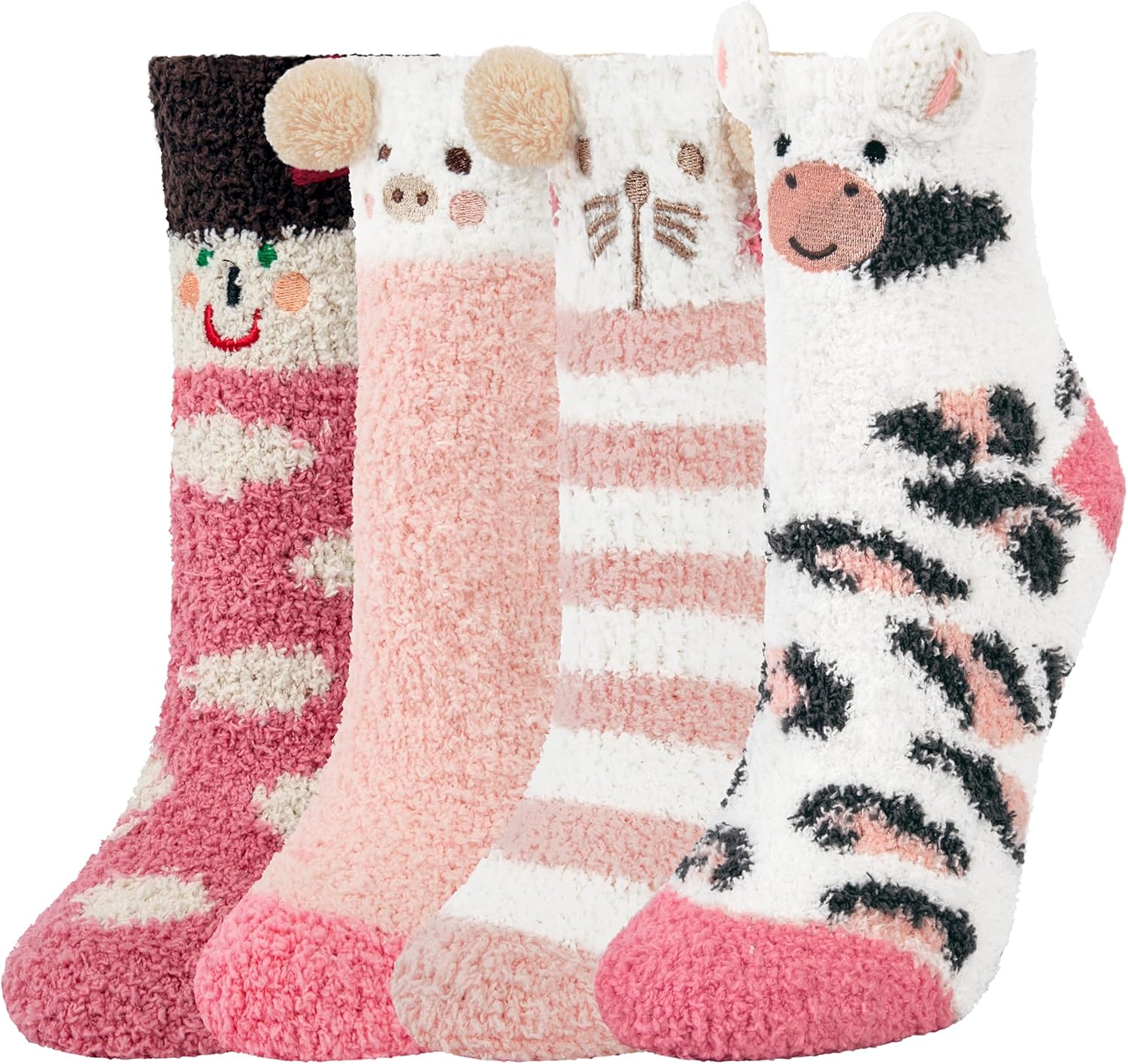 Justay Sowarm Women Fluffy Socks Cozy Warm Socks Women Girls Ladies Soft Fuzzy S...