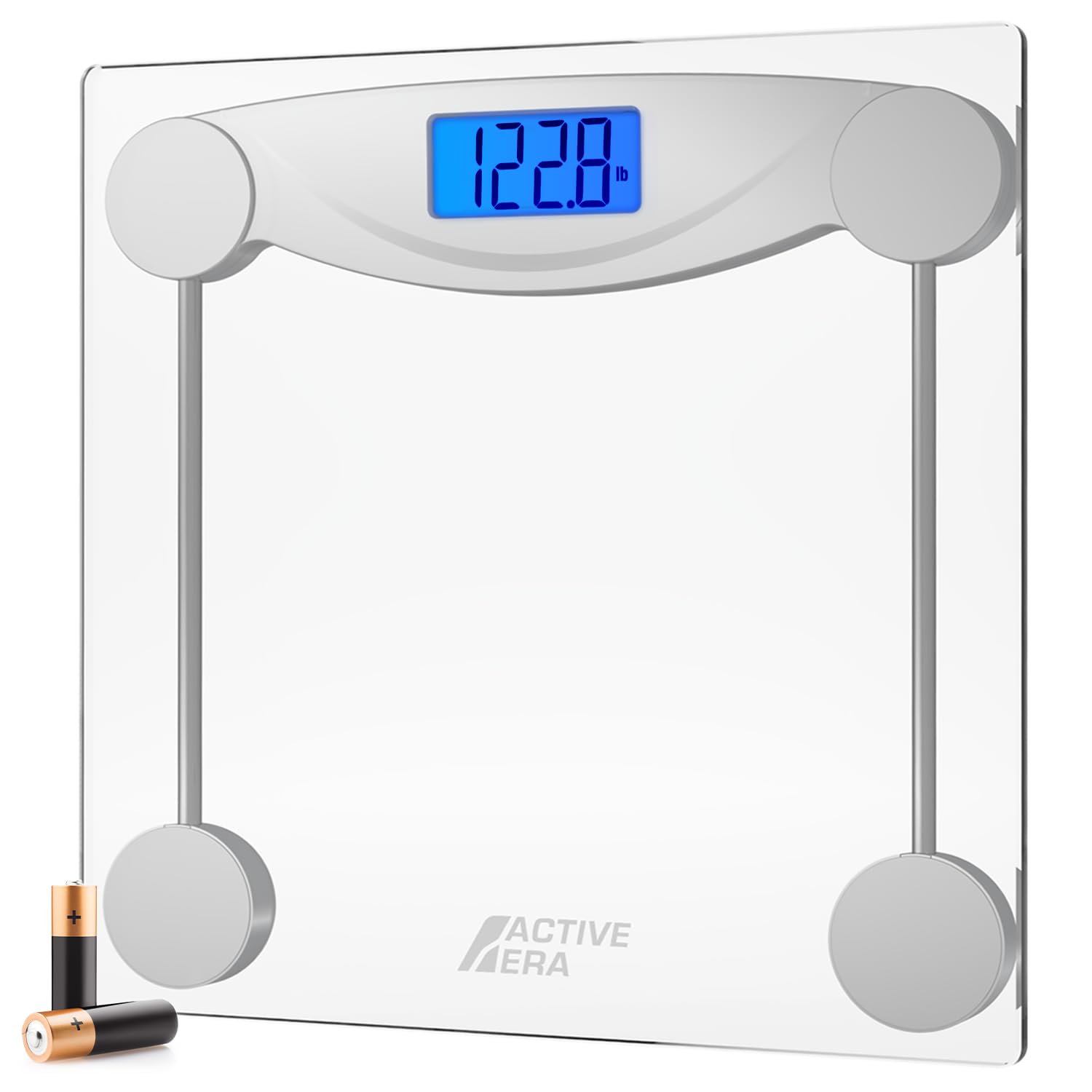 Active Era® Ultra Slim Digital Bathroom Scales for Body Weight with High Precisi...