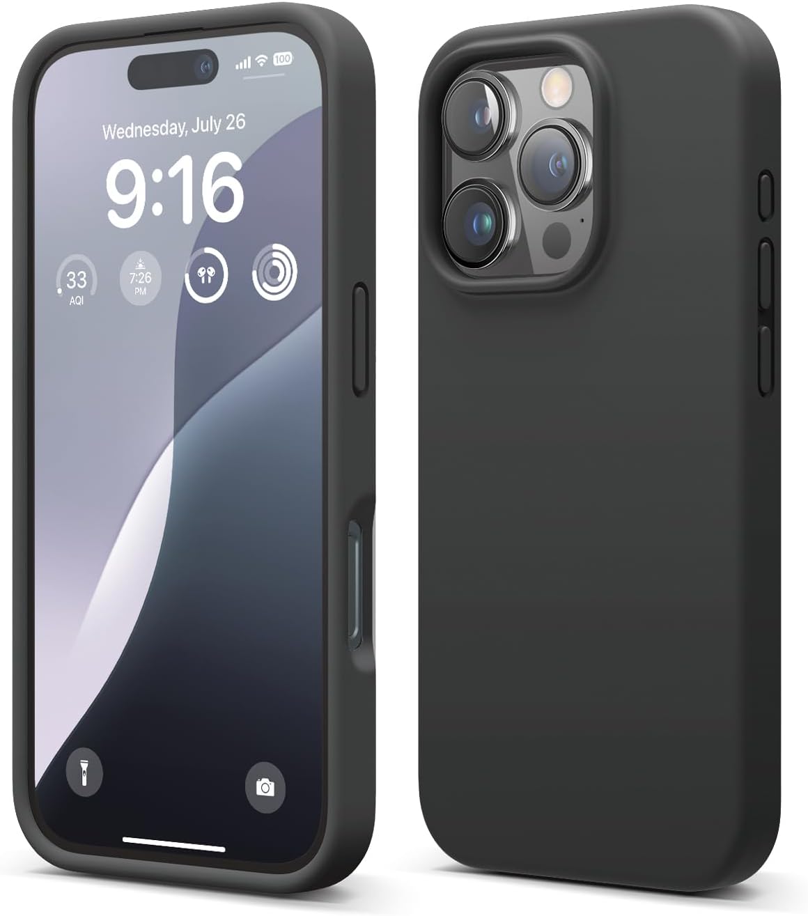 elago Compatible with iPhone 16 Pro Case, Premium Liquid Silicone Case, Full Bod...