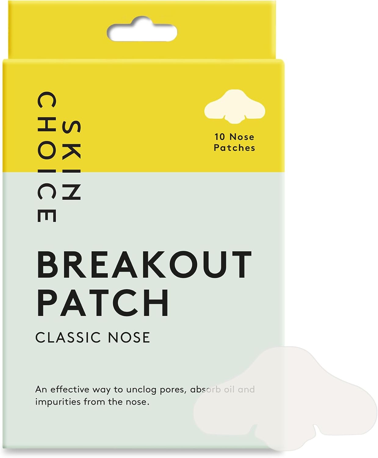 SKIN CHOICE Pore Strips - Breakout Patch XL Hydrocolloid Nose Strips to Unclog a...