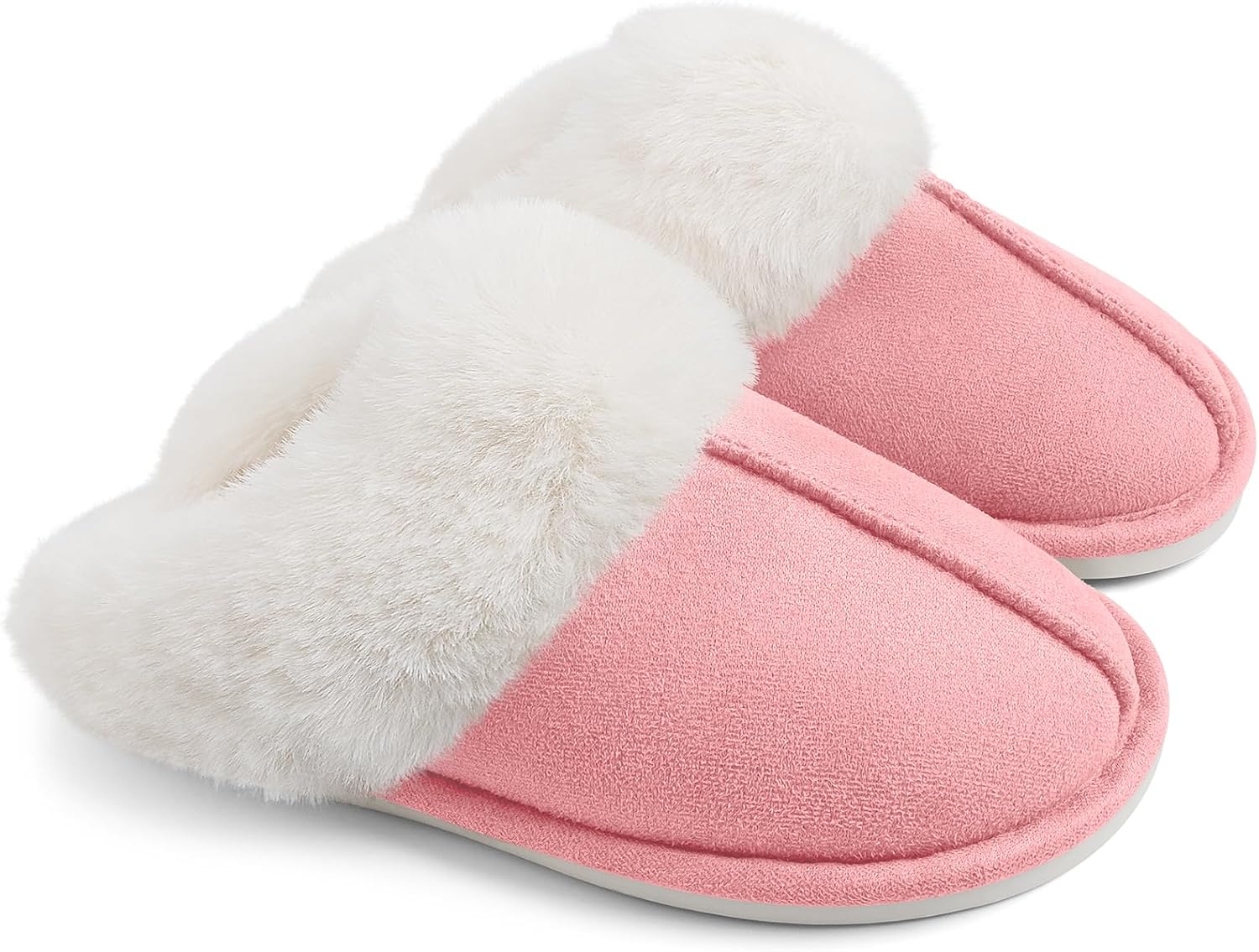 YUTYTH Fluffy Slippers Women Memory Foam Slippers for Ladies Plush Cozy House Sh...