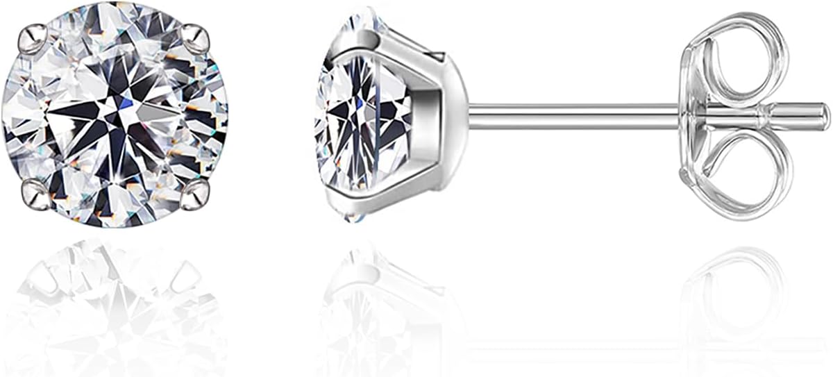 G23 Titanium Earrings, Implant Grade Hypoallergenic Pure Titanium Stud Earrings...