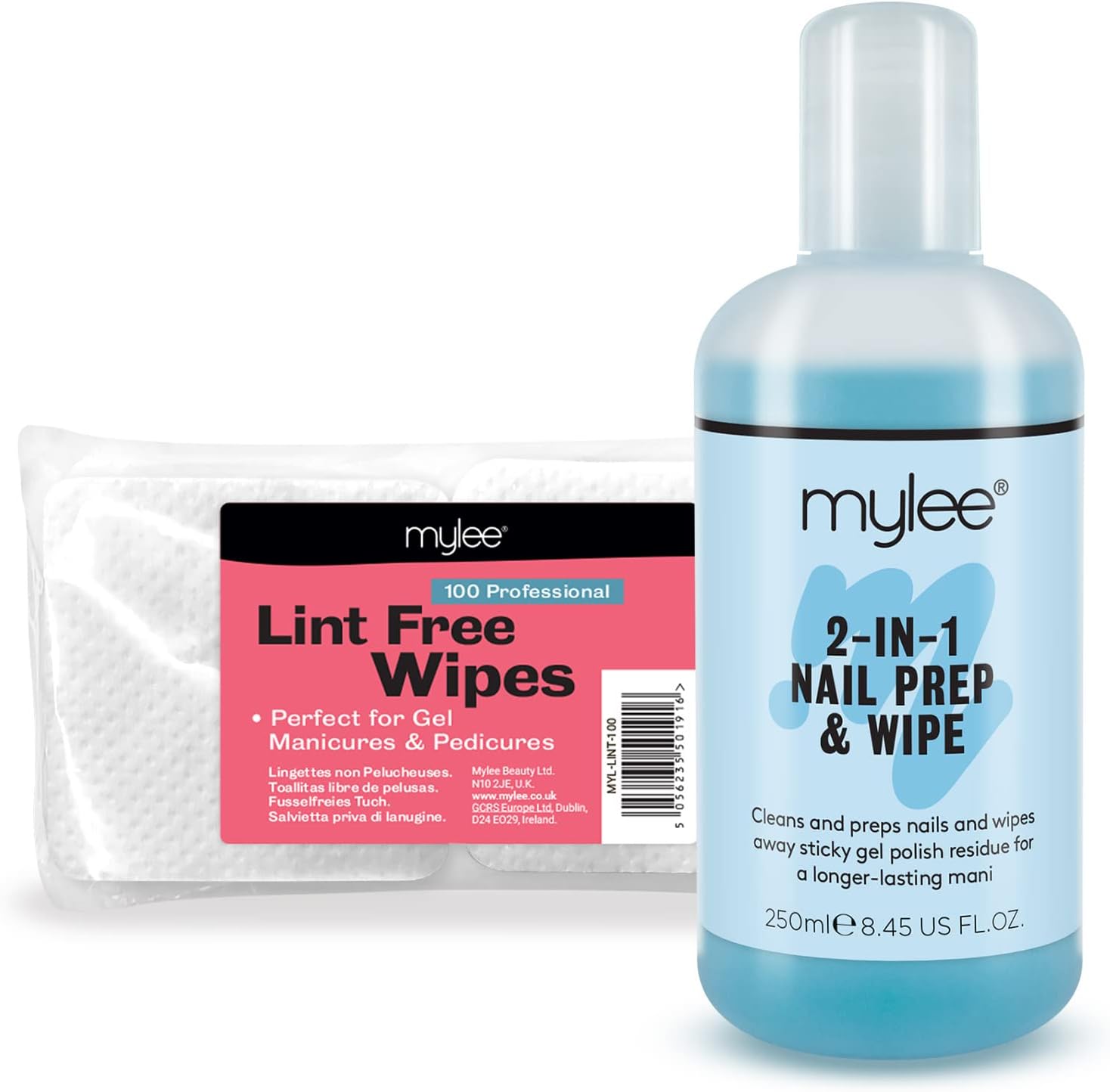 Mylee Gel Prep & Wipe Gel Nail Polish Finishing Wipe Residue Cleaner Remover 250...