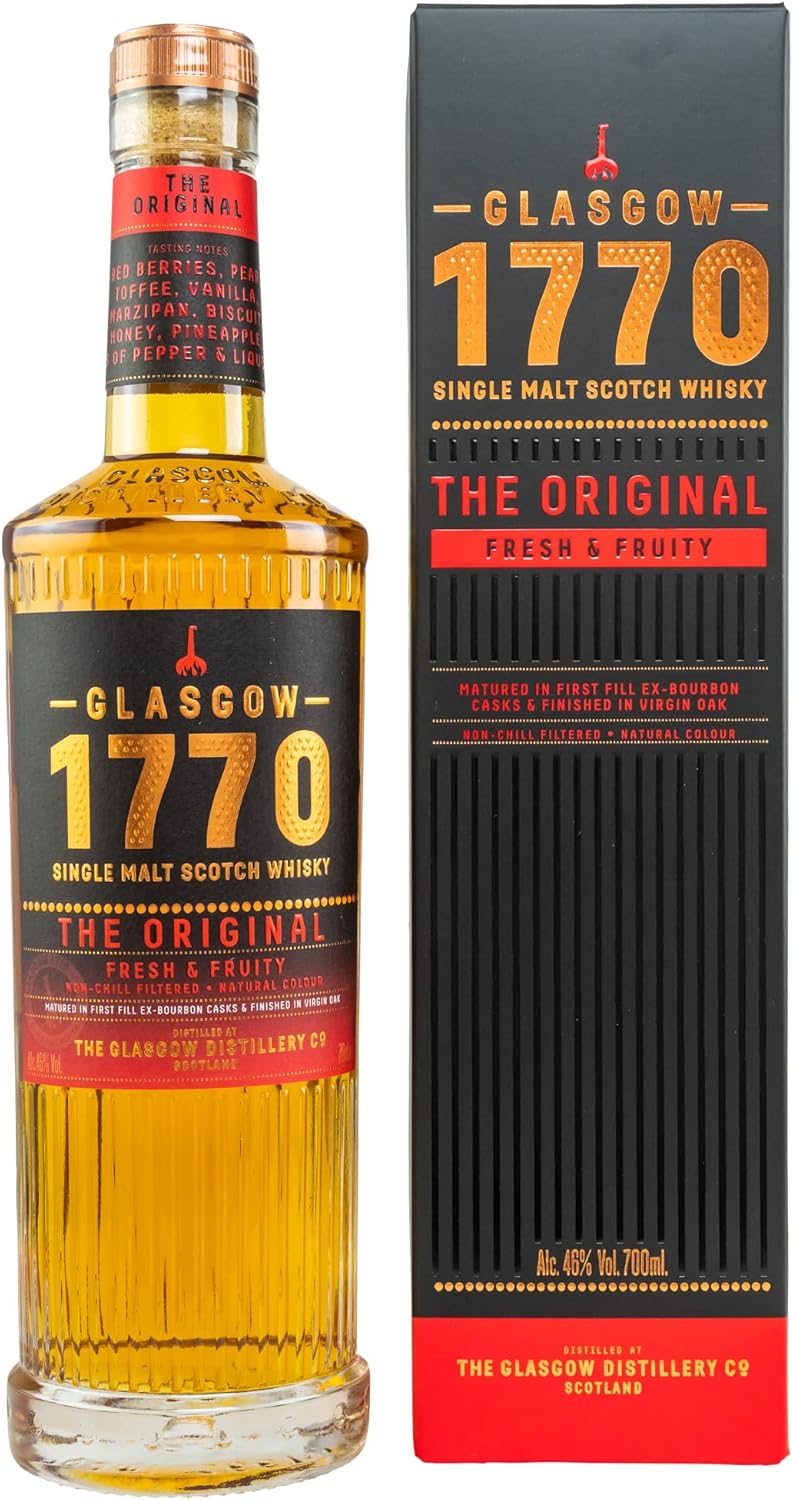 Glasgow 1770 The Original | Single Malt Scotch Whisky | 70cl | 46% ABV | Fresh &...