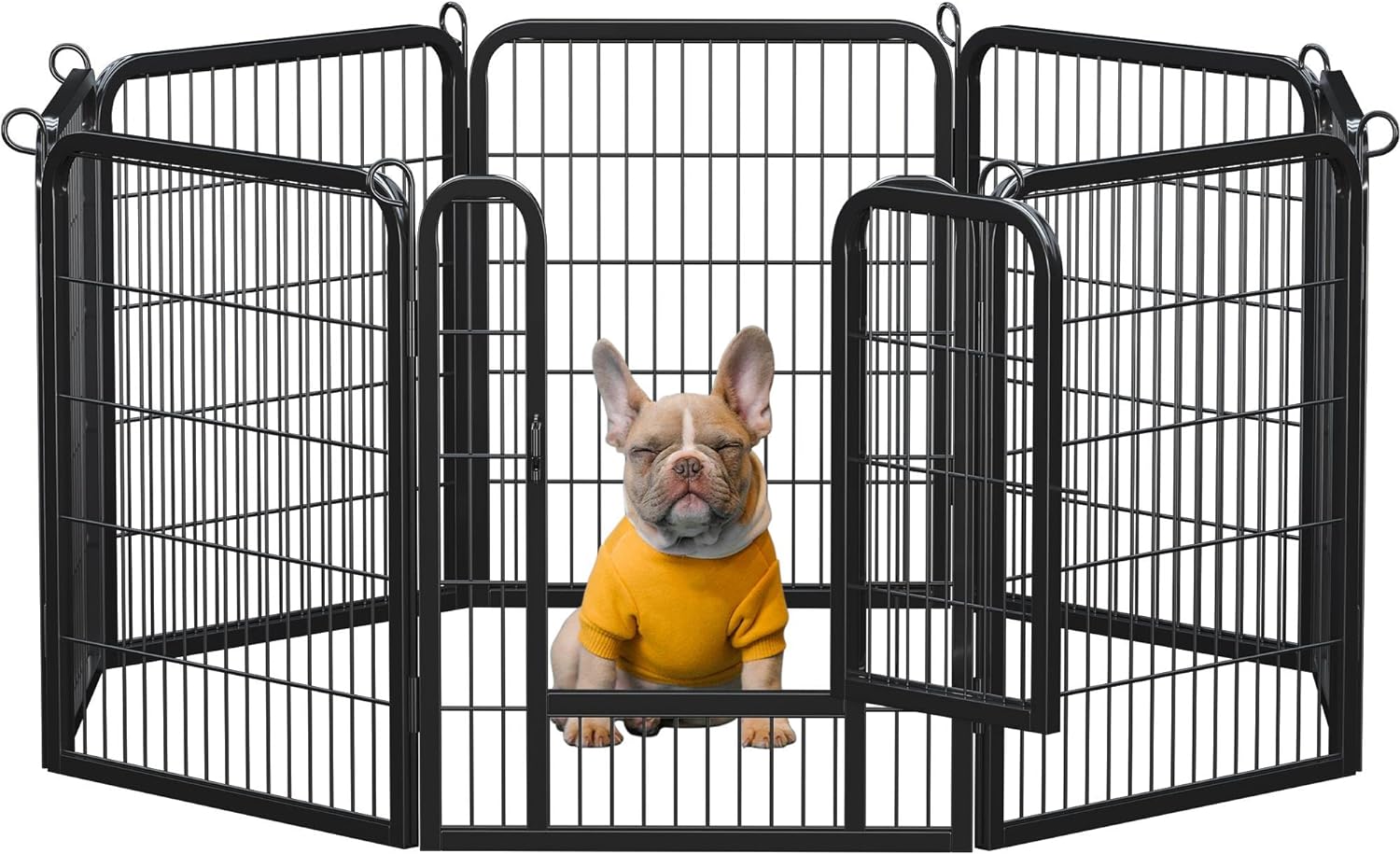 Yaheetech Lightweight Dog Playpen, 8 Panel 80cm Dog Fence Pet Exercise Pen Porta...