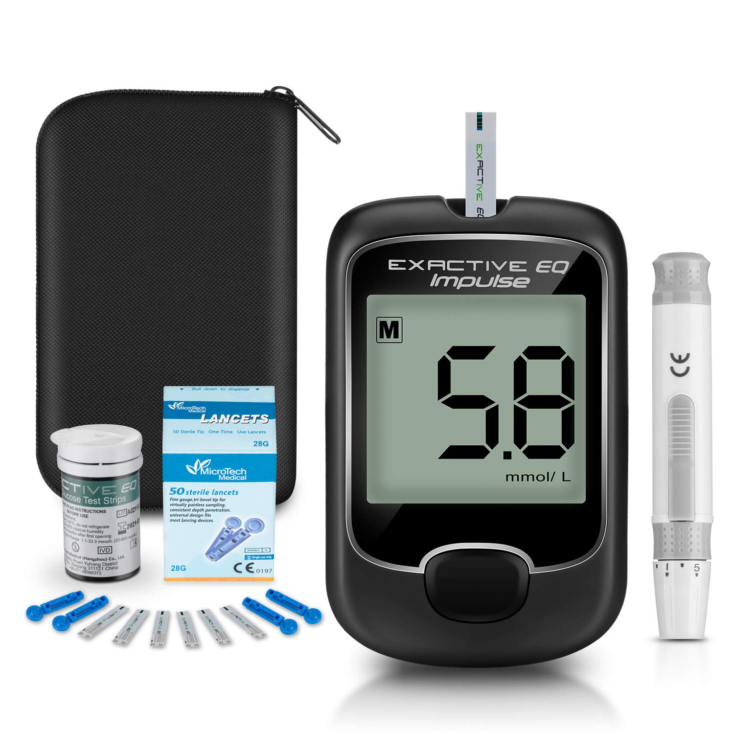 Blood Glucose Monitor Meter, Diabetes Testing Kit [2020 Upgrade] Blood Sugar Tes...
