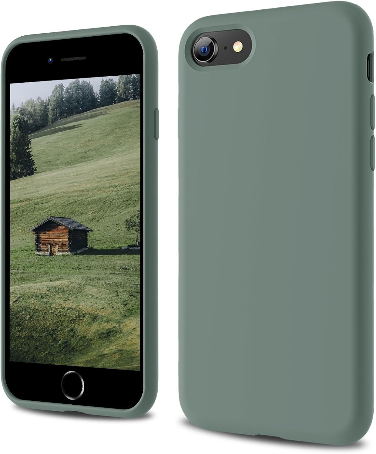 CALOOP Designed for iPhone SE Case 2020/2022, iPhone 8/7 Case, Liquid Silicone F...