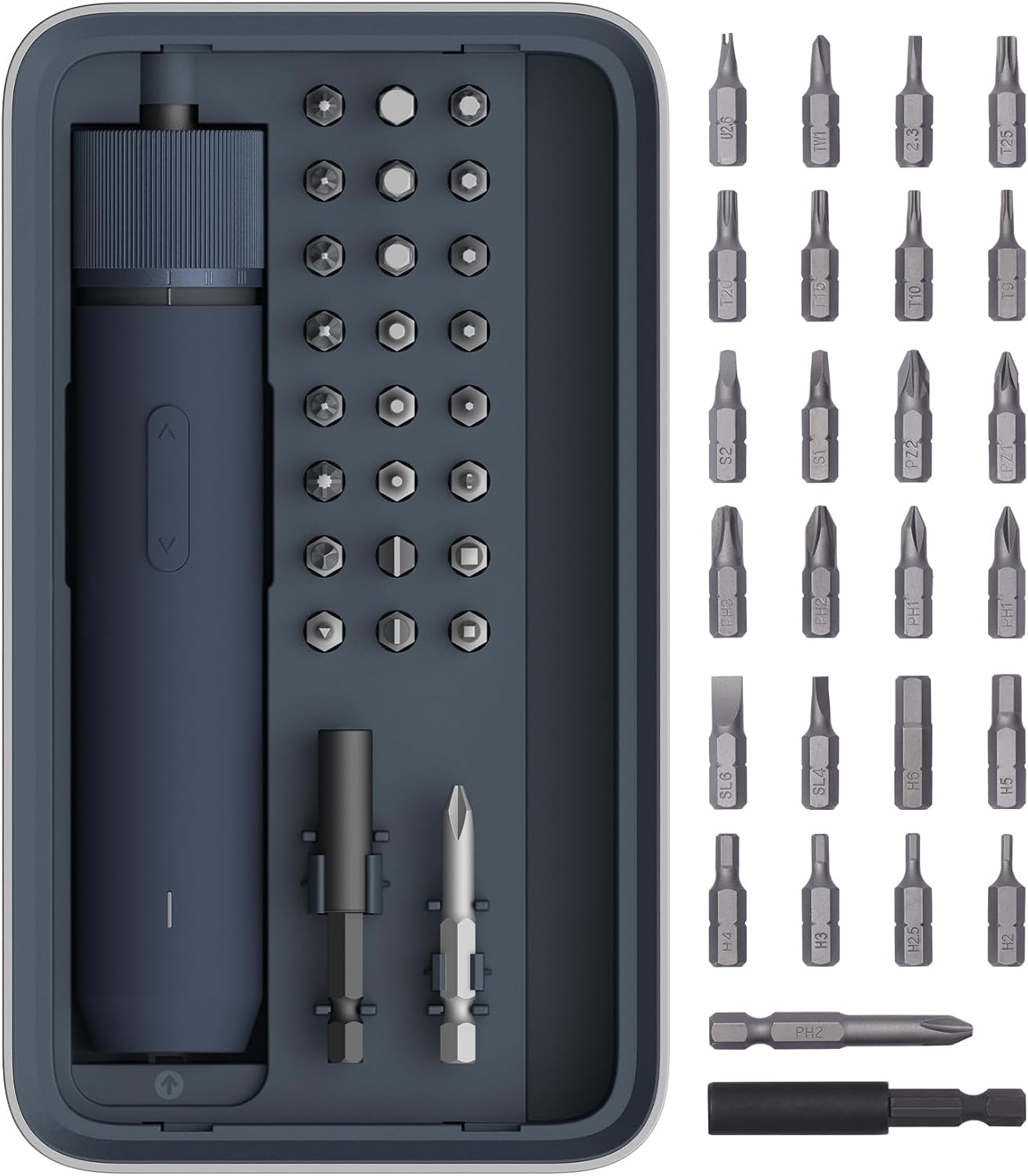 HOTO Electric Screwdriver Set, 3.6V Rechargeable Screwdriver Set with 25 S2-Stee...