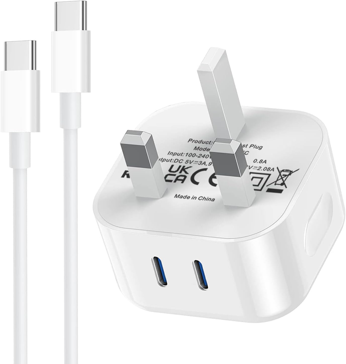 iPhone 16 Charger Plug,Apple iPhone Fast Charger Cable and Plug 25W Quick Charge...
