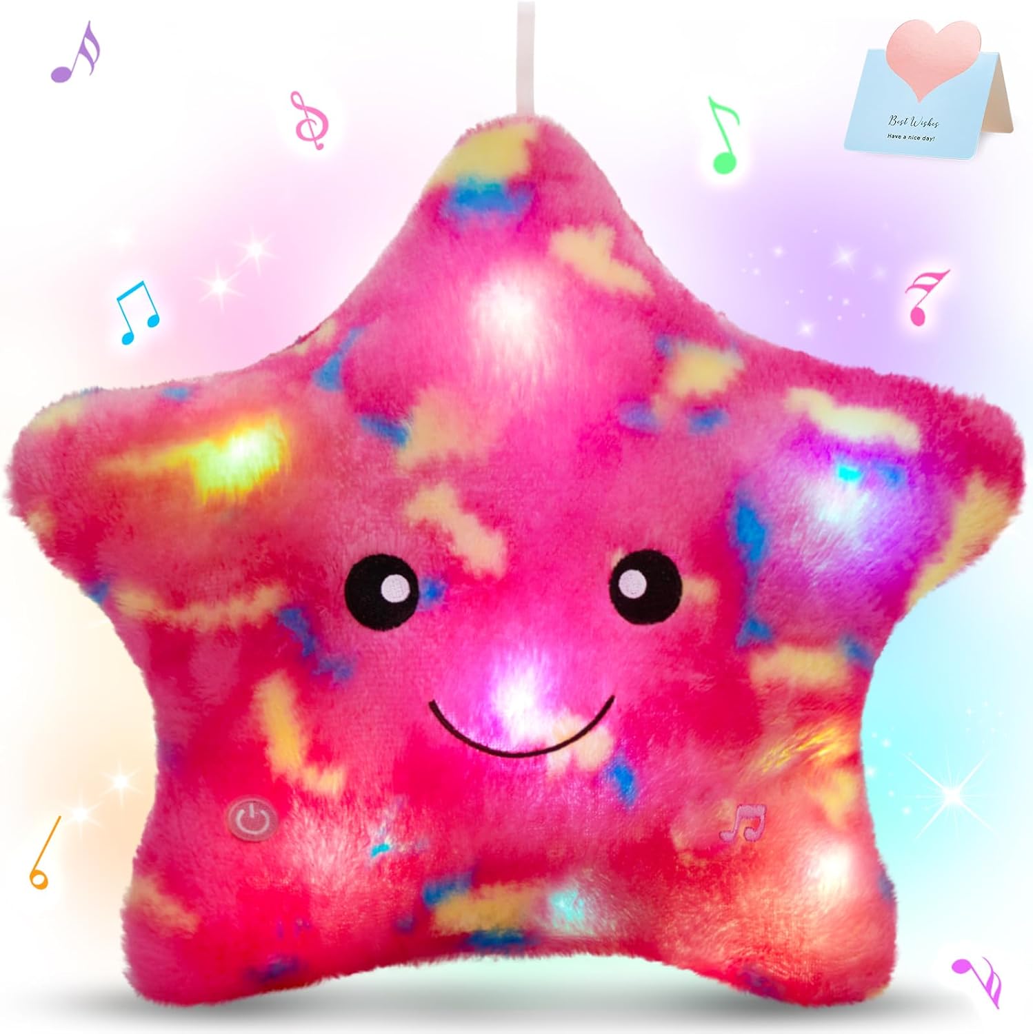 BSTAOFY 13‘’ Creative LED Musical Glow Twinkle Star Lullaby Light up Stuffed Ani...