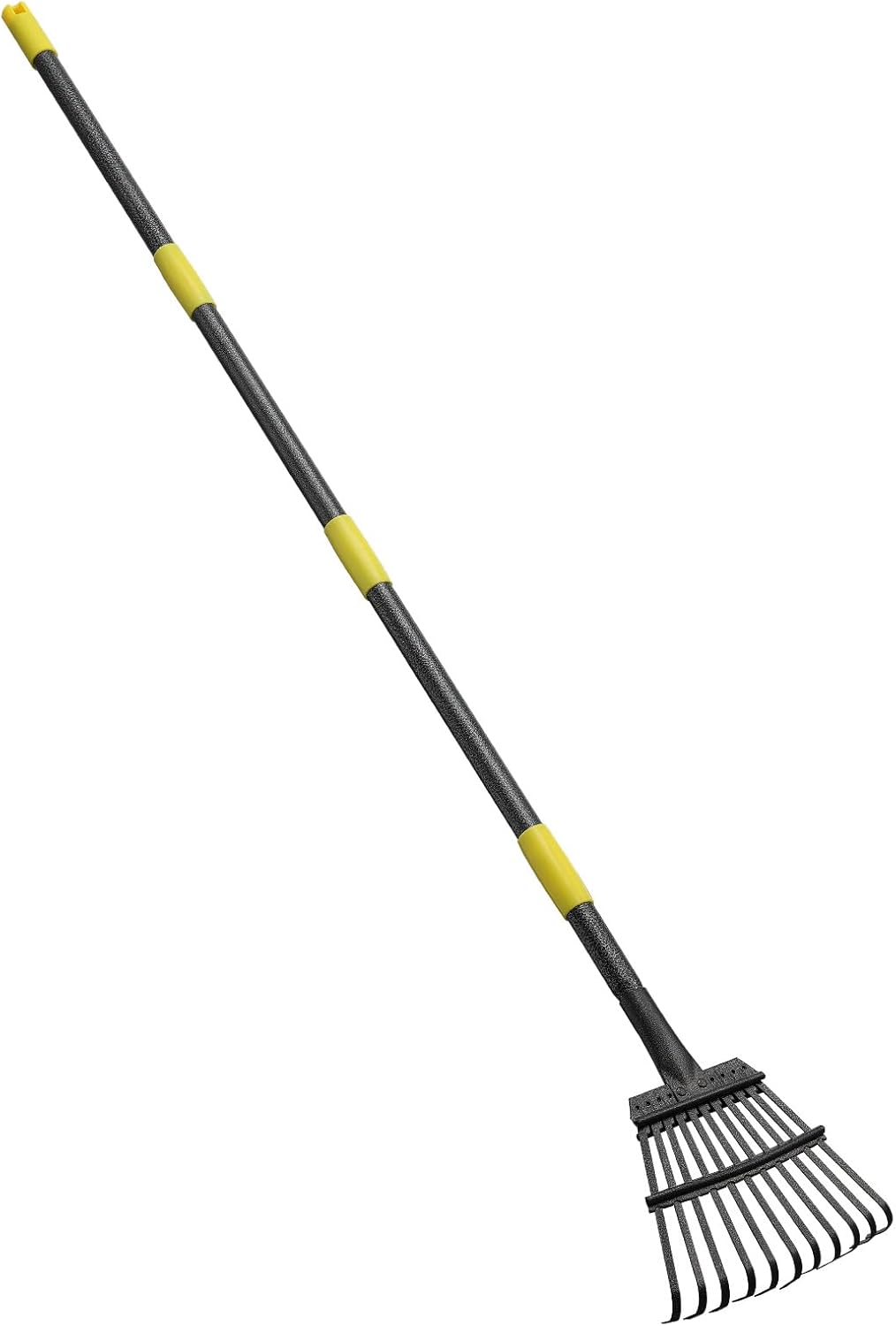 Adjustable Garden Rake Leaf, 60 inch Collect Loose Debris Among Delicate Plants,...