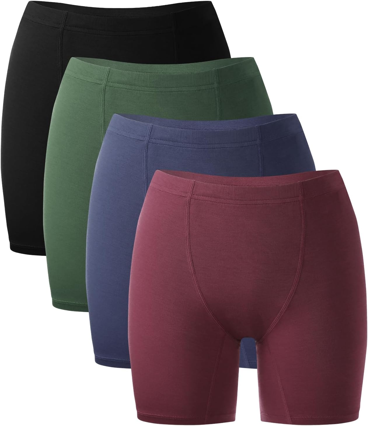 BAMBOO COOL Womens Boxer Briefs Underwear Boy Shorts Soft Stretch Panties for Wo...