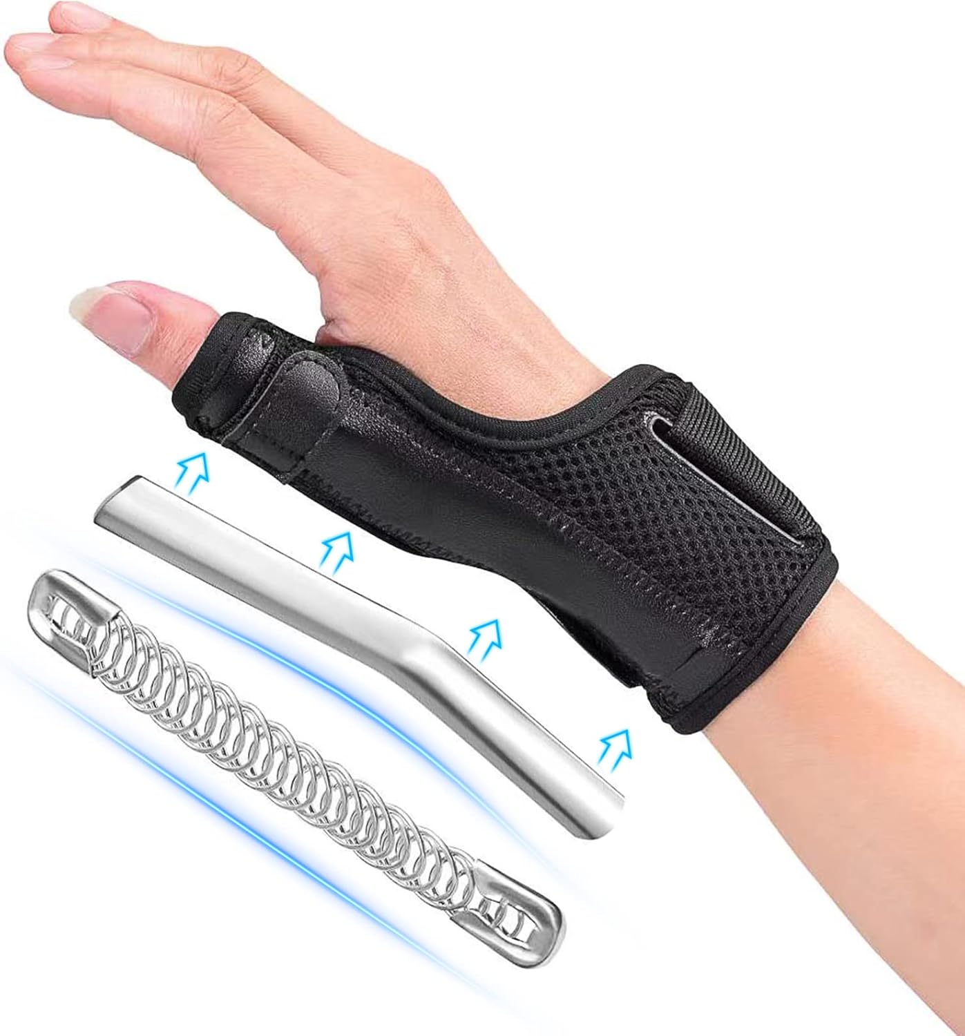 Fasola Thumb Brace Reversible, Thumb Spica Splint for Right & Left Hand, Breatha...