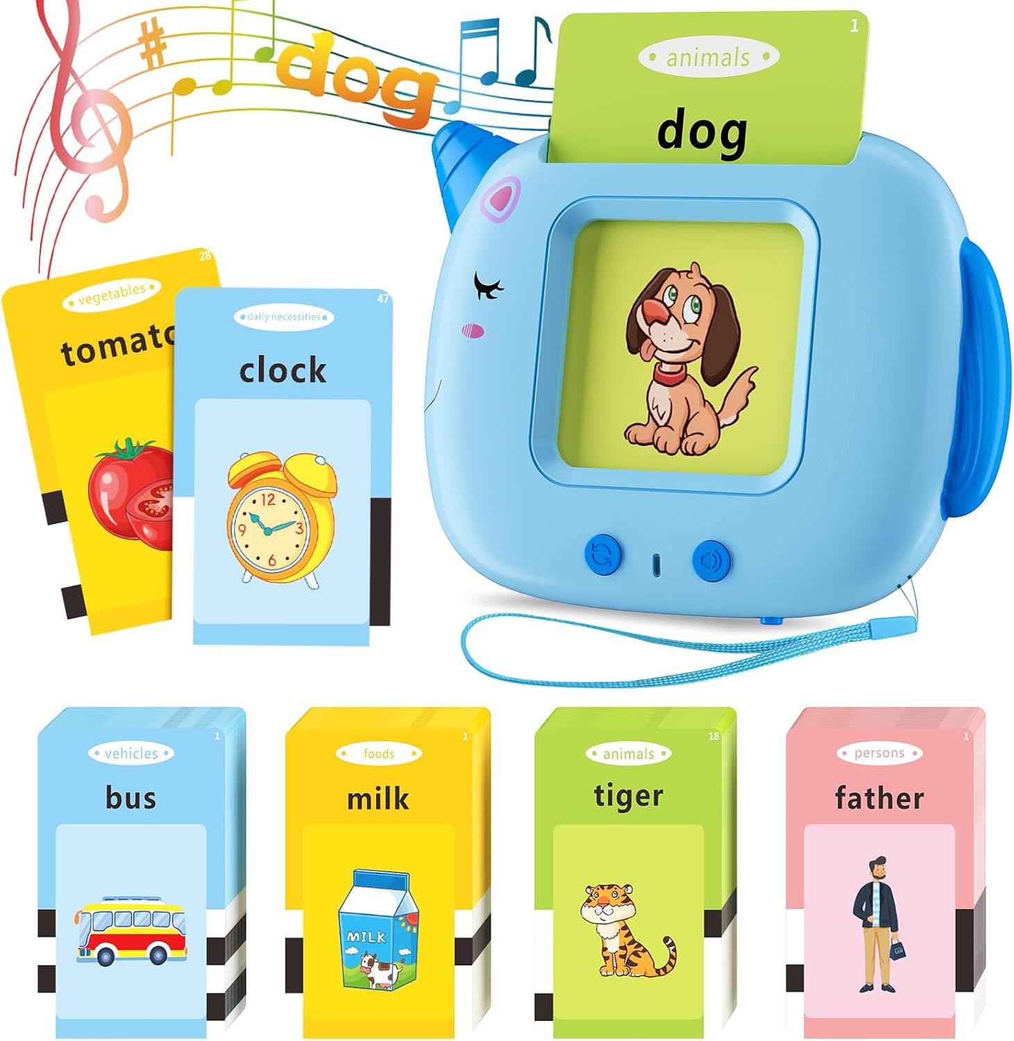 Talking Flash Cards Toddlers Toys: Learning Toys for Kids 2-3, Speech Therapy Po...
