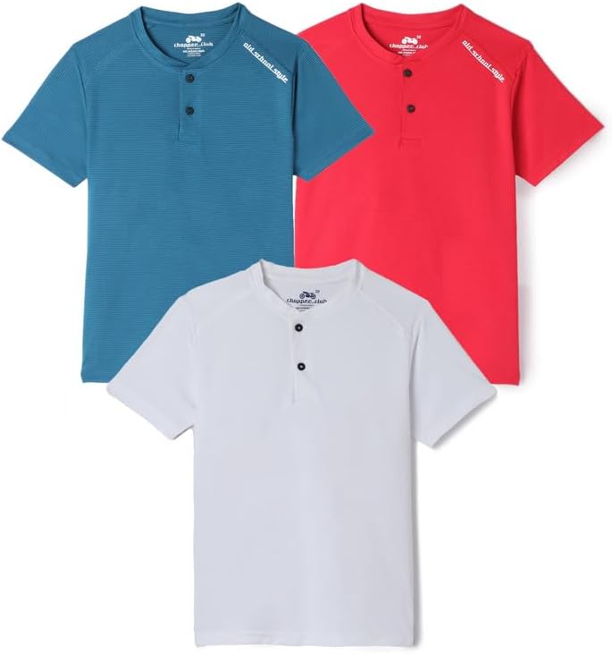 chopper club Boys Youth Sports T-Shirts Performance Active Tees Polyester Non-Ly...