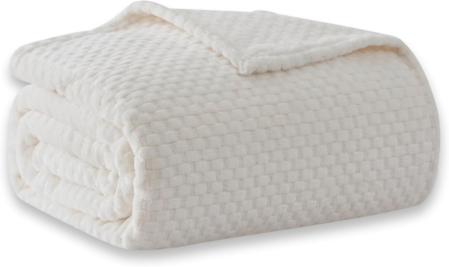 COOVA Cozy Soft Throw Fleece Blanket for Couch - 3D Jacquard Comfy Blankets Ligh...