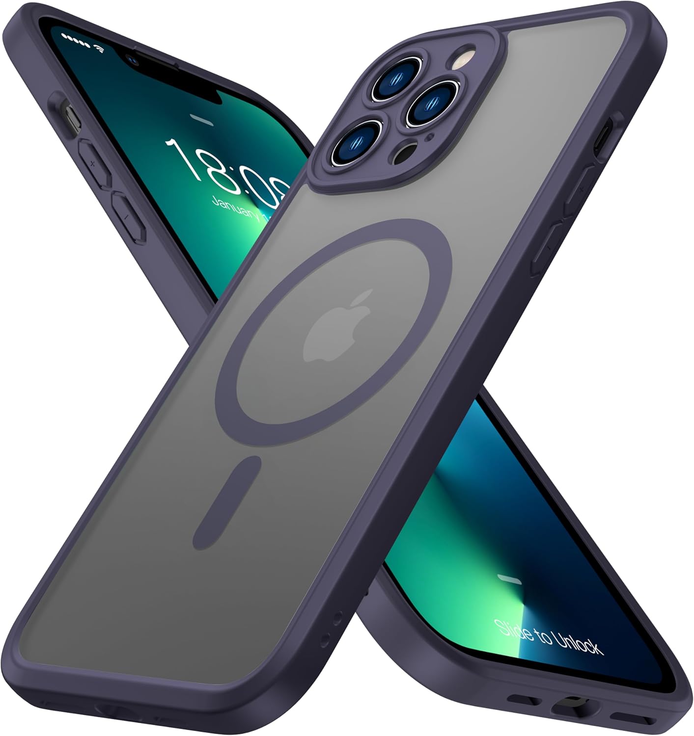 ImpactStrong Magnetic Guard Designed for iPhone 13 Pro Max Case [Camera Protecti...