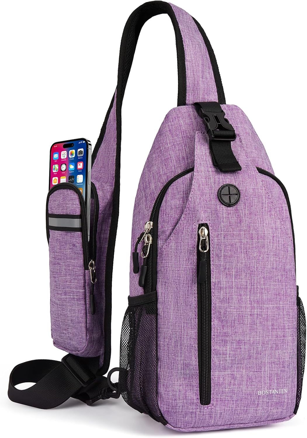 BOSTANTEN Sling Bag, Crossbody Backpack Shoulder Chest Bag for Men Women Travel...