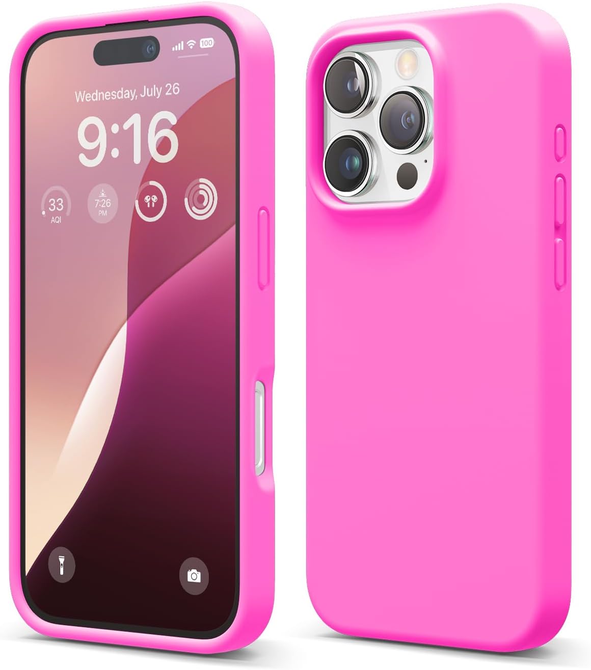 elago Compatible with iPhone 16 Pro Case, Premium Liquid Silicone Case, Full Bod...