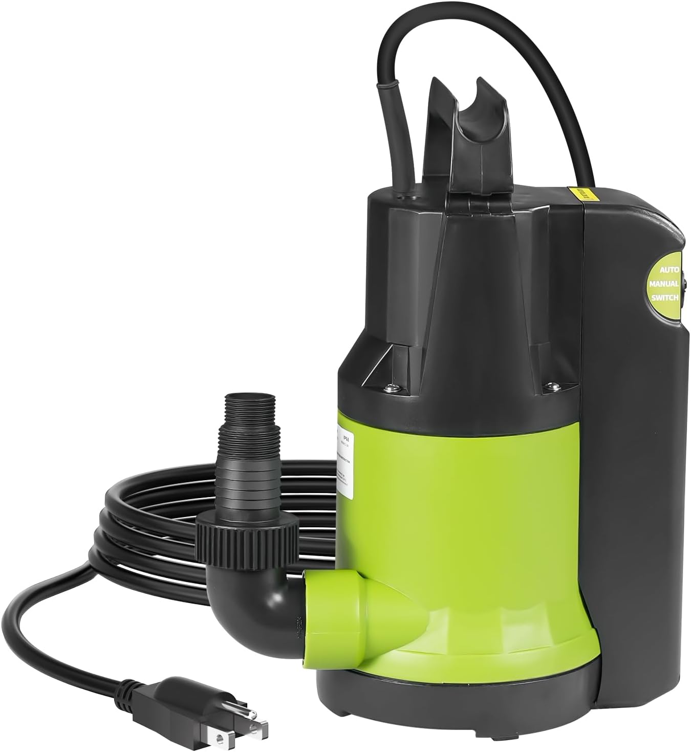 SEYVUM 1/2 HP Water Pump, 2600GPH Submersible Sump Pump with 16.5 Ft Cord, Elect...