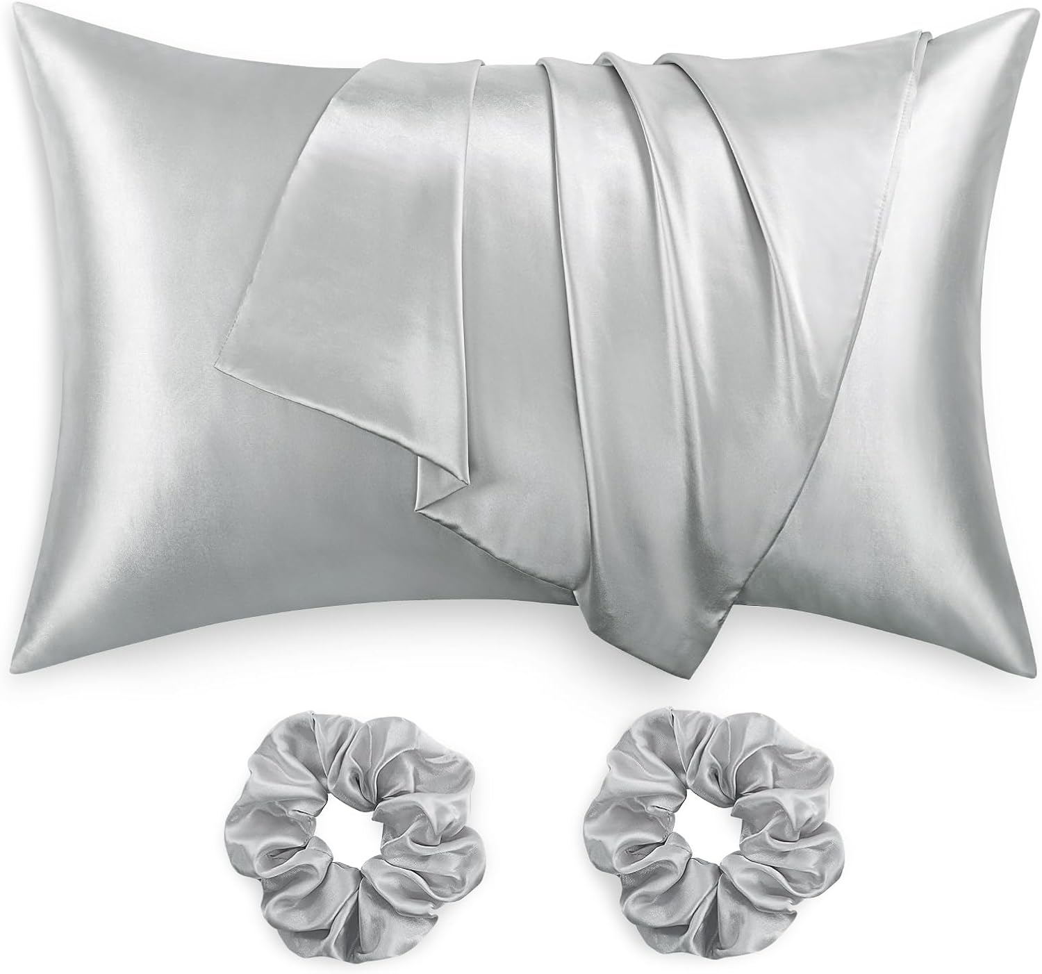 RUIKASI Satin Pillowcases 2 Pack - Soft as Silk Pillowcases for Hair and Skin, P...